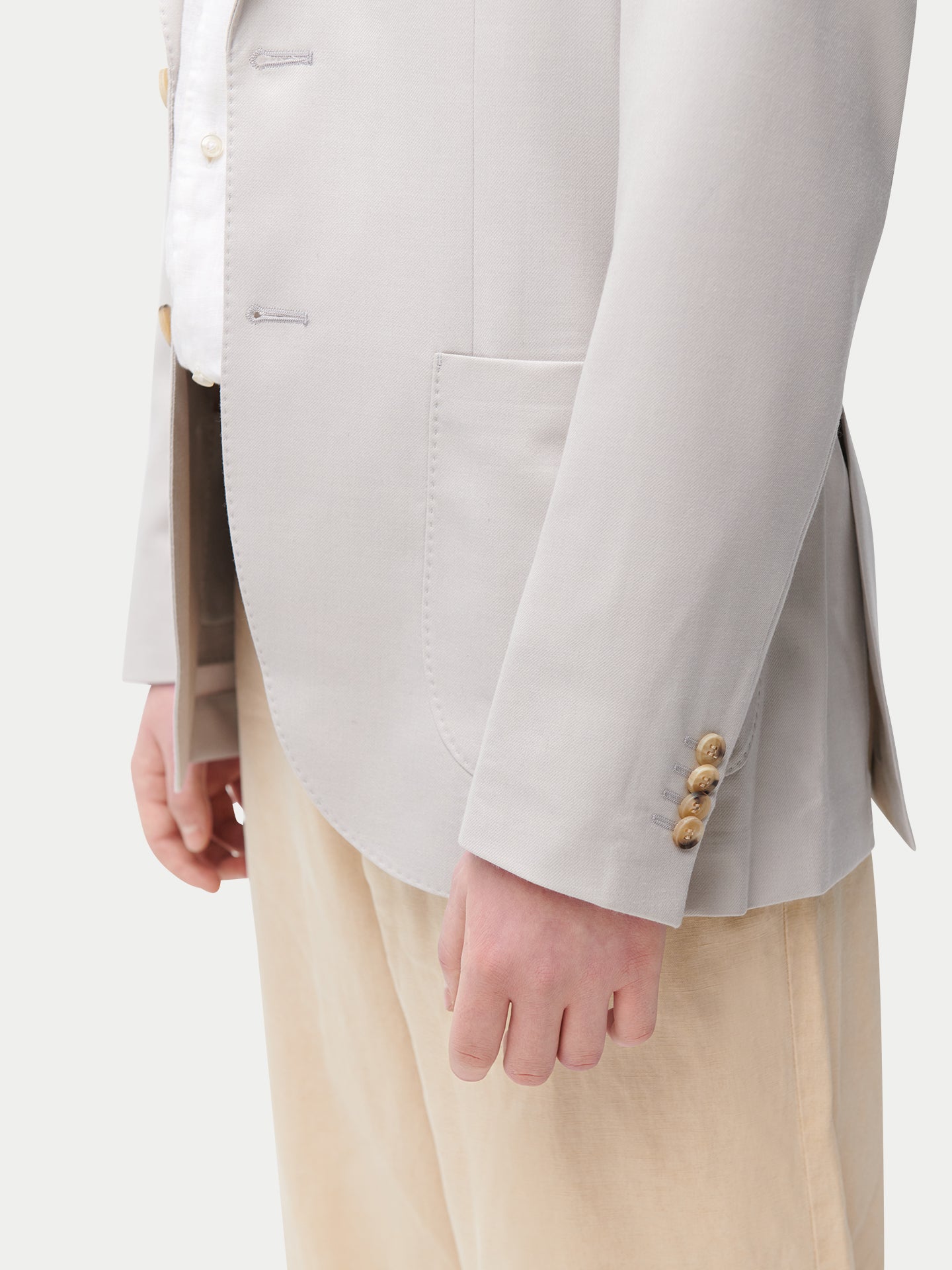 Blazer en cachemire à boutonnage simple pour homme