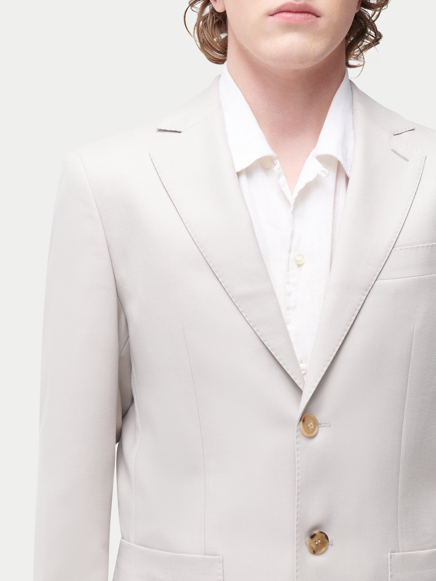 Blazer en cachemire à boutonnage simple pour homme