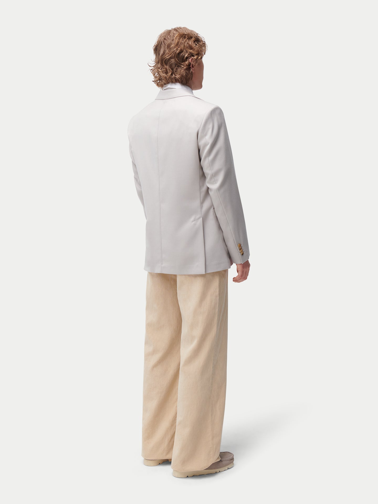 Blazer en cachemire à boutonnage simple pour homme