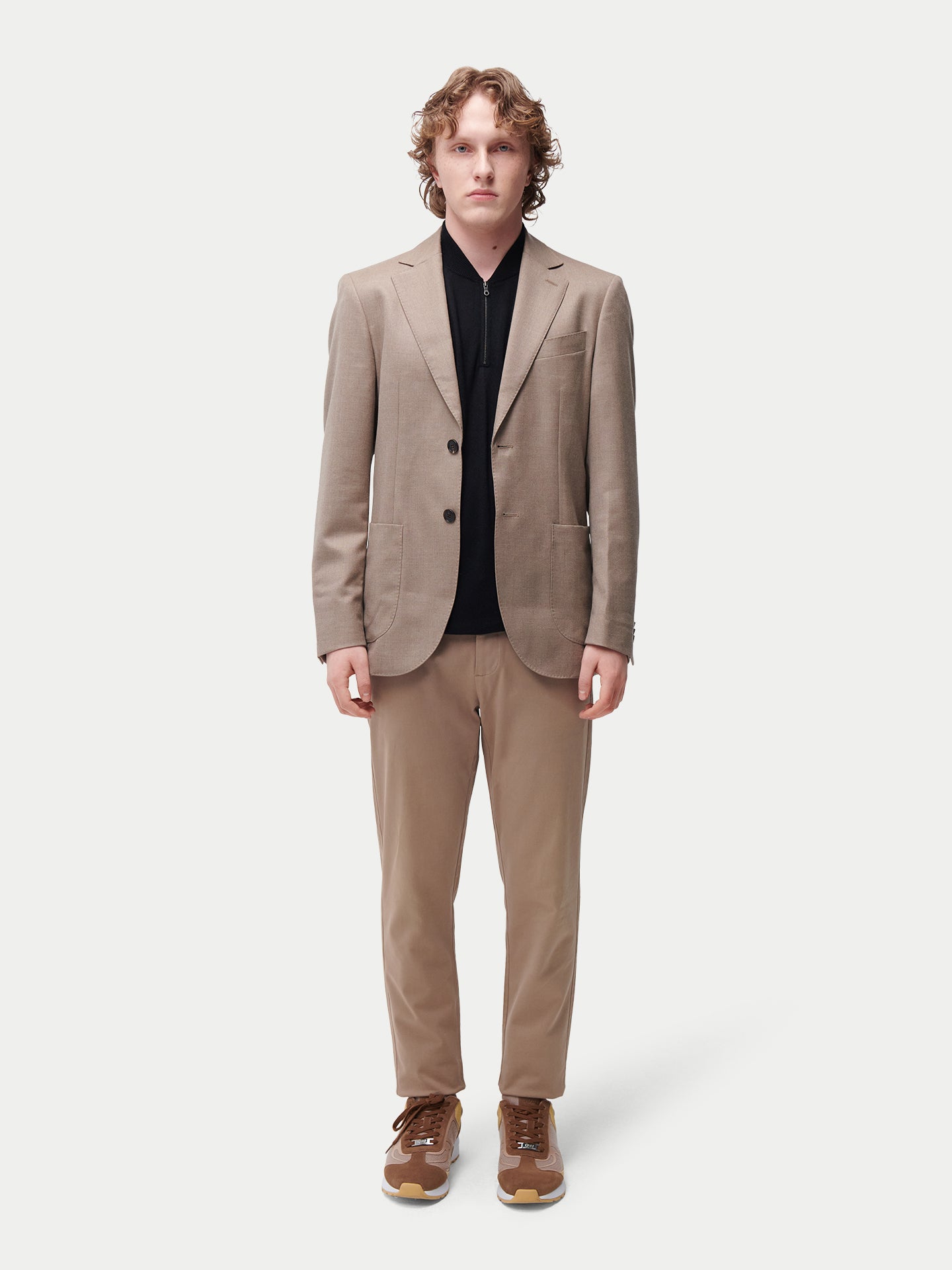 Blazer en cachemire à boutonnage simple pour homme Couleur Organique