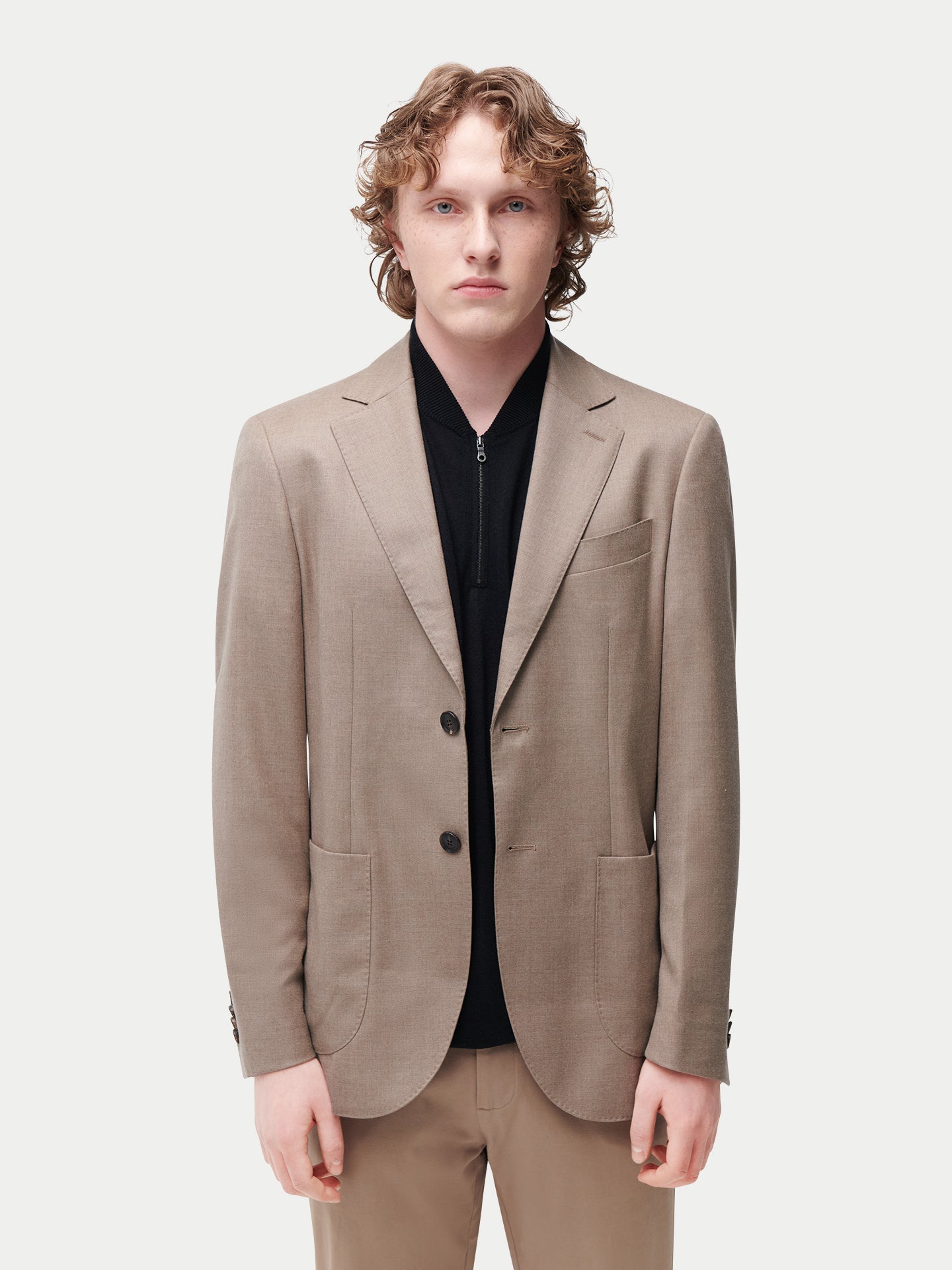 Blazer en cachemire à boutonnage simple pour homme Couleur Organique