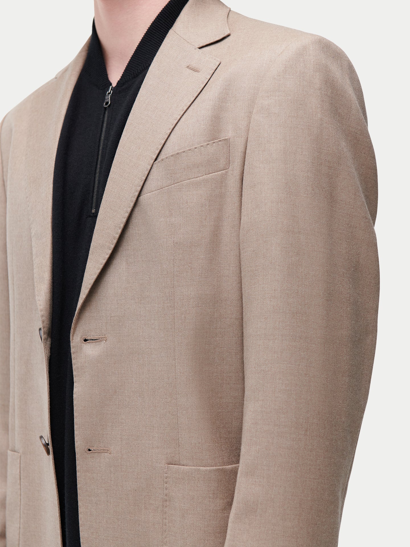 Blazer en cachemire à boutonnage simple pour homme Couleur Organique