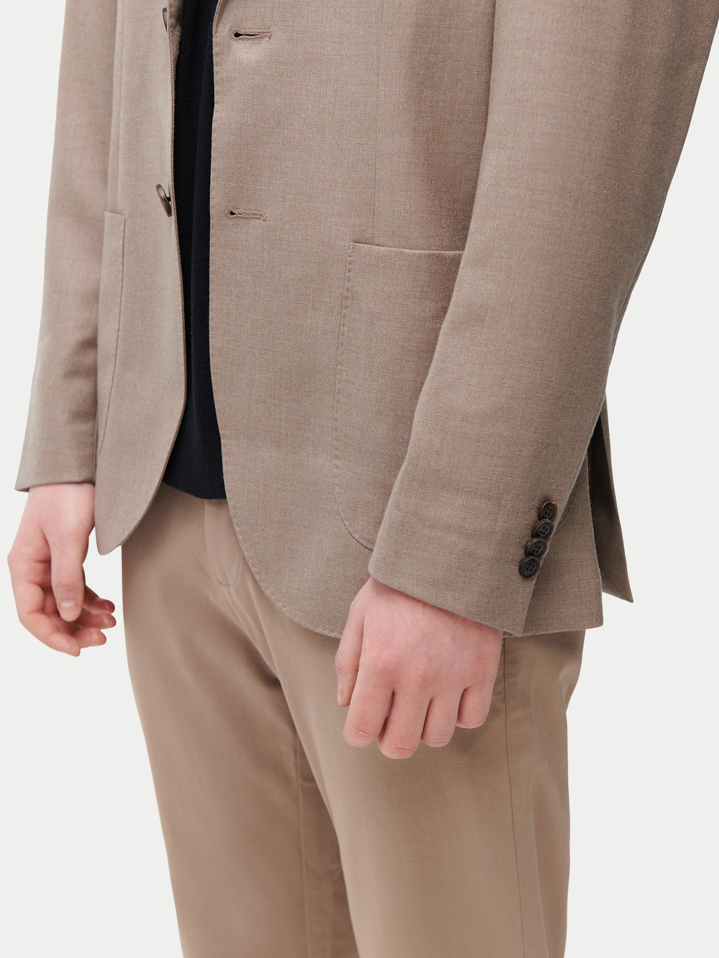 Blazer en cachemire à boutonnage simple pour homme Couleur Organique