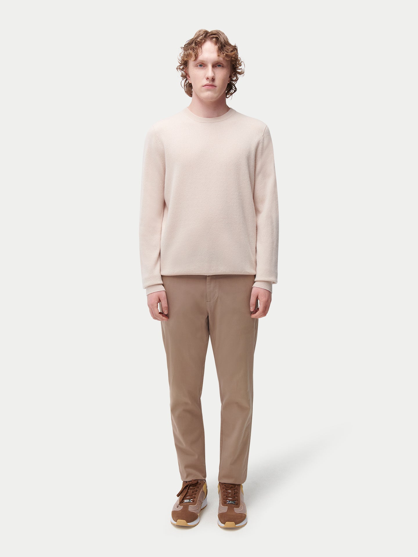 Pull col rond en cachemire Essential pour hommes