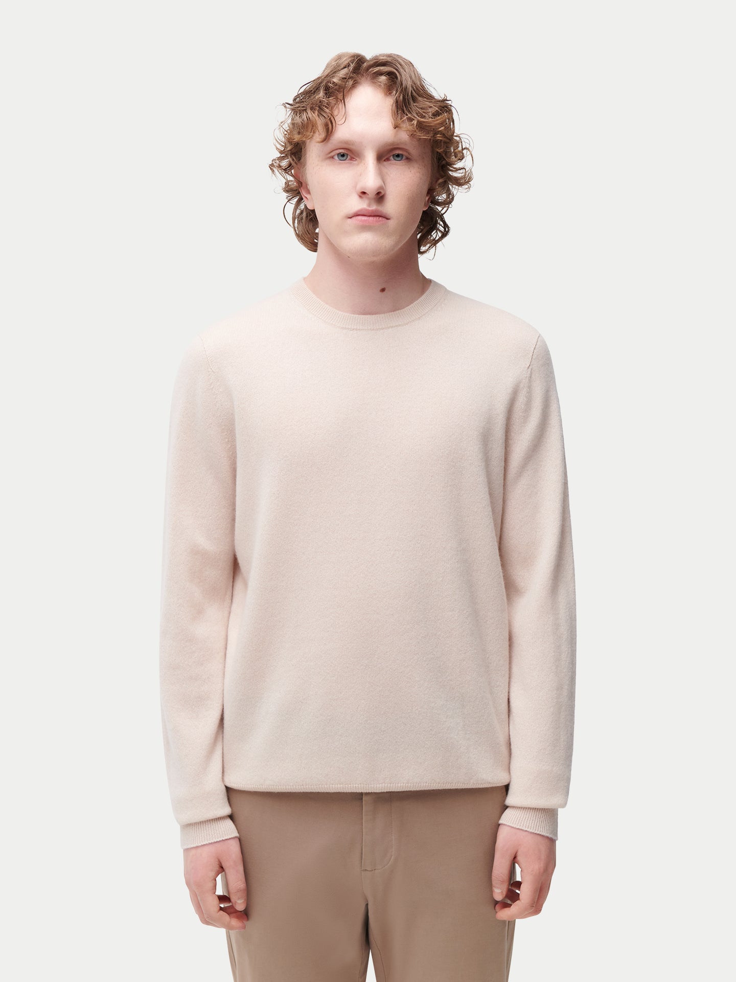 Pull col rond en cachemire Essential pour hommes