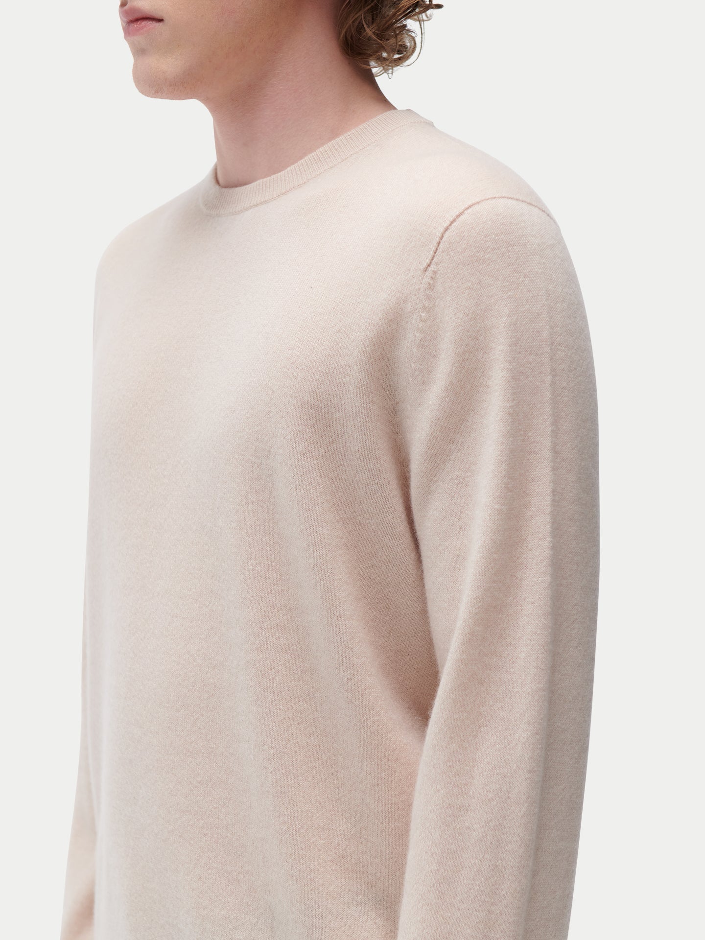 Pull col rond en cachemire Essential pour hommes