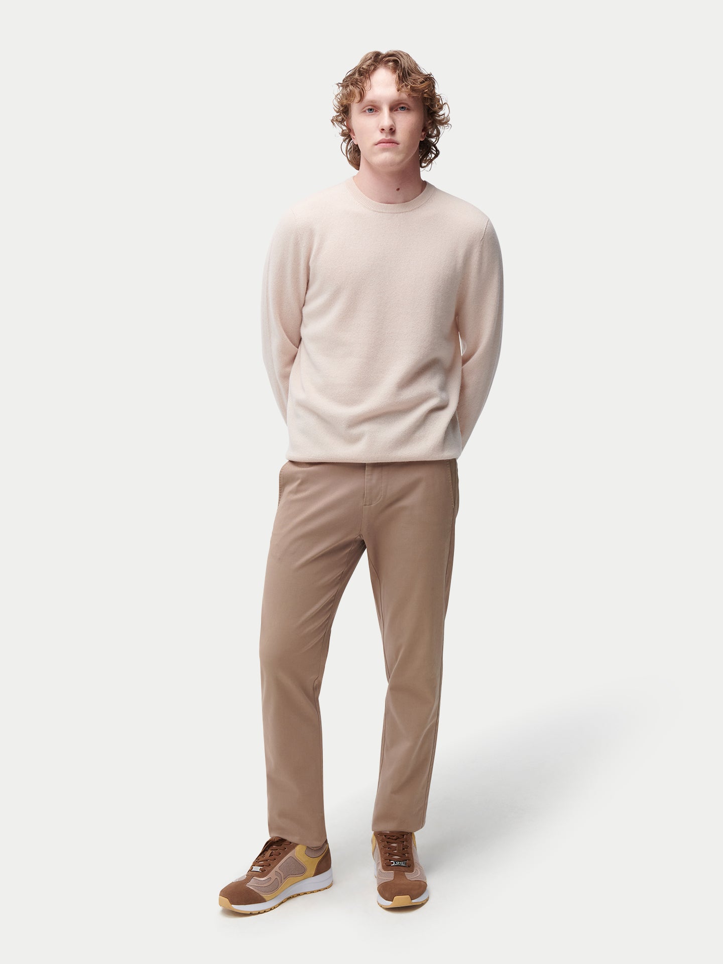 Pull col rond en cachemire Essential pour hommes