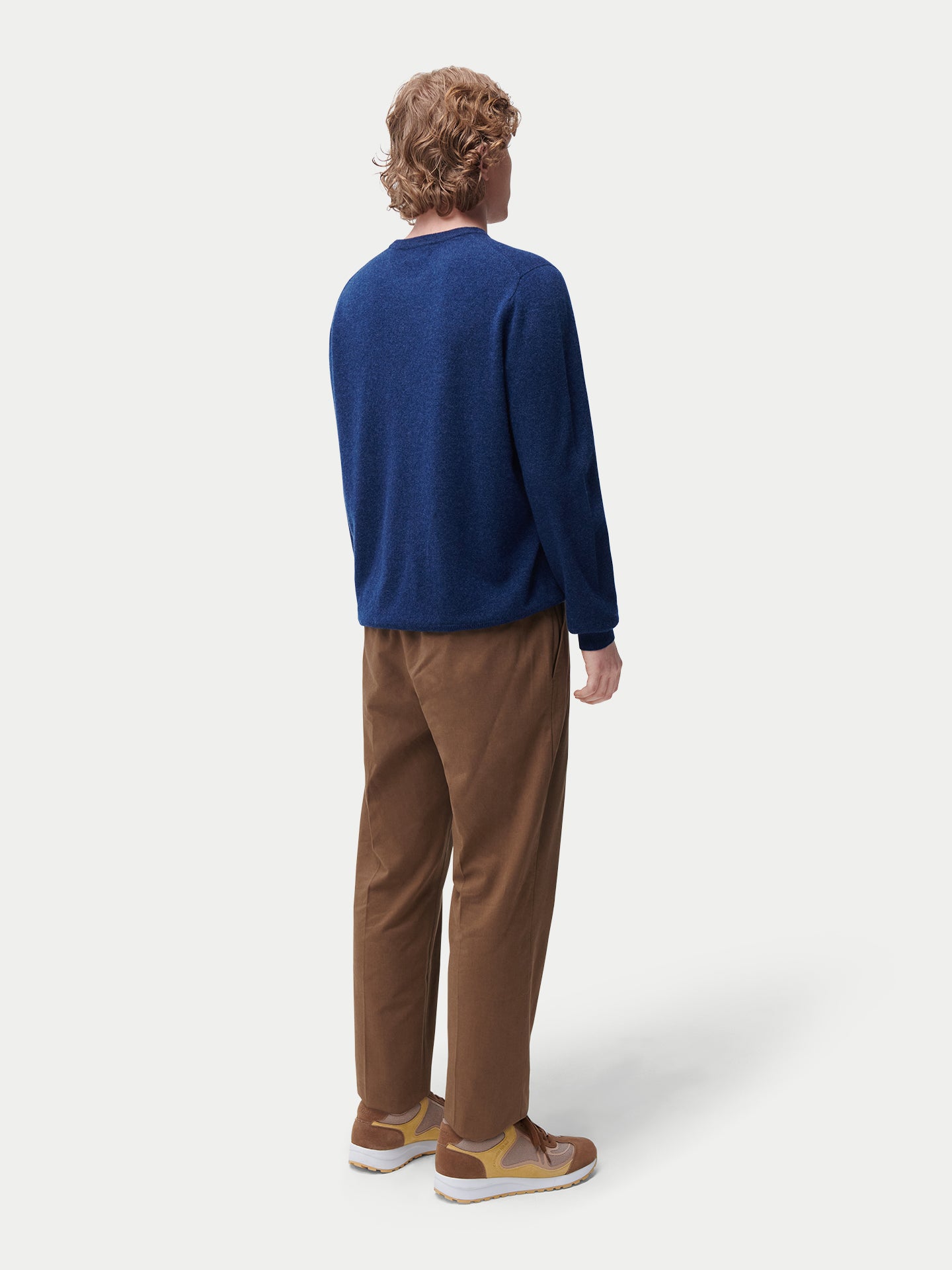 Pull col rond en cachemire Essential pour hommes