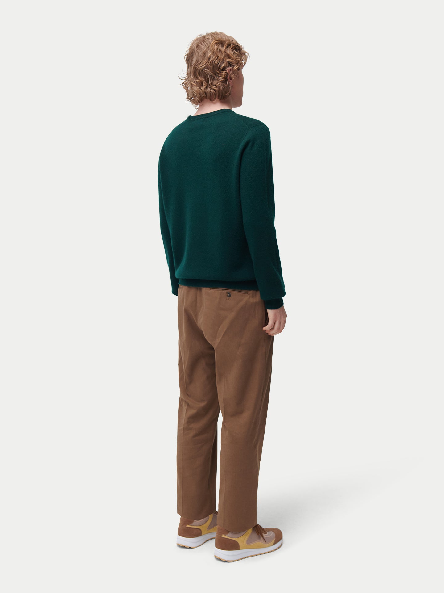 Pull col rond en cachemire Essential pour hommes