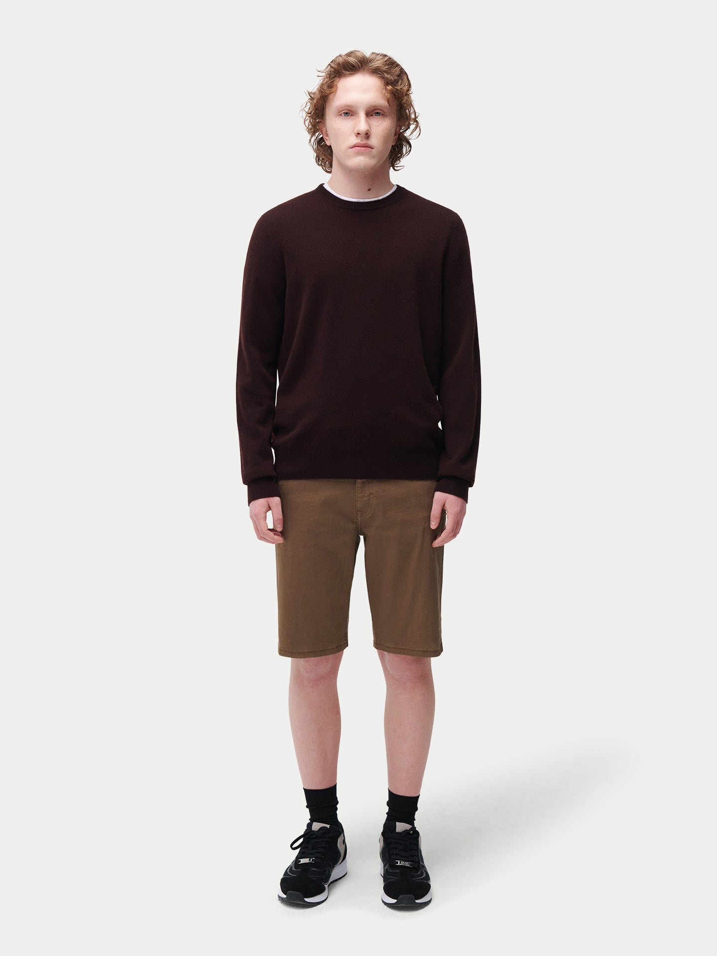 Pull col rond en cachemire Essential pour hommes