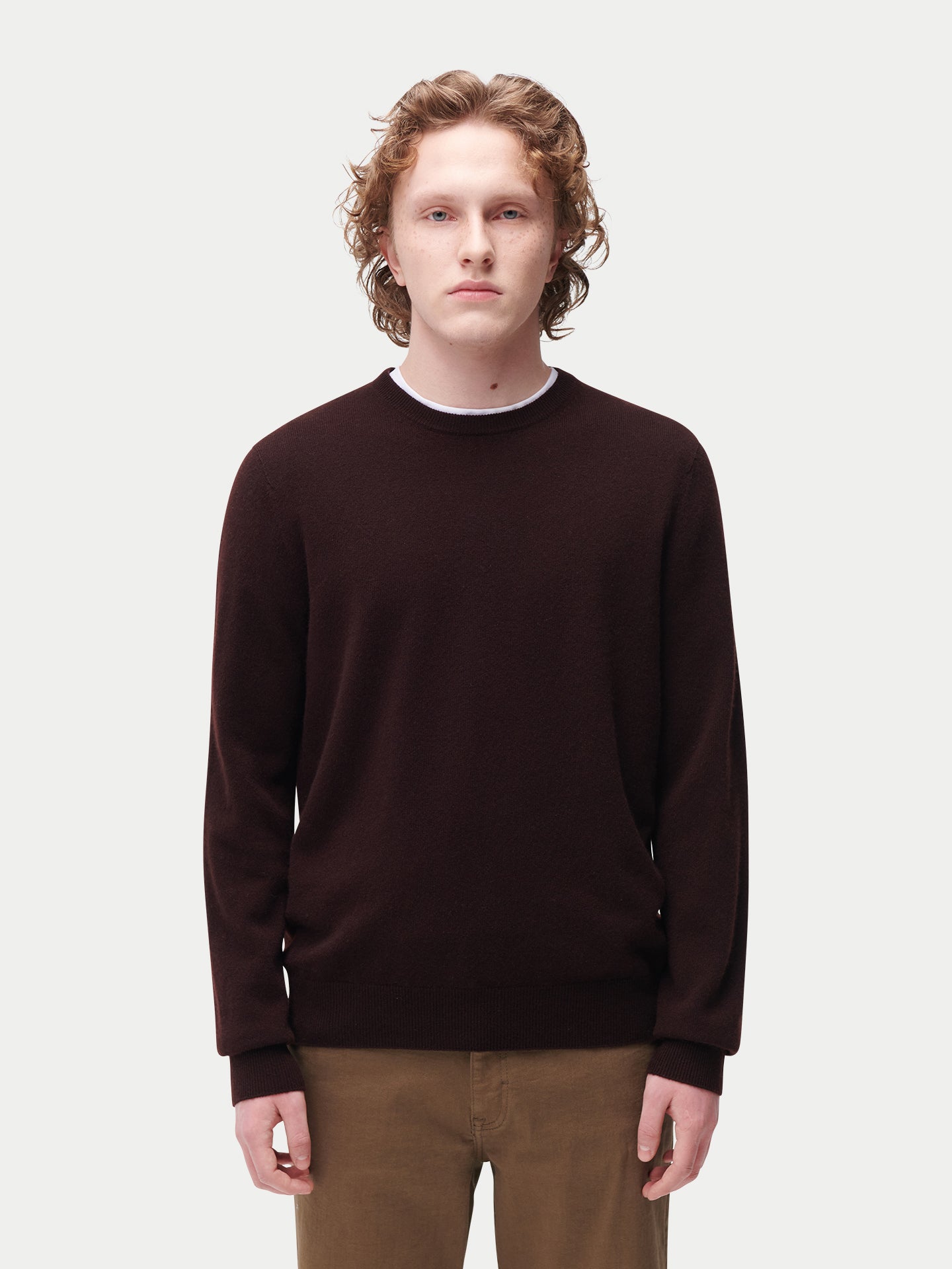 Pull col rond en cachemire Essential pour hommes