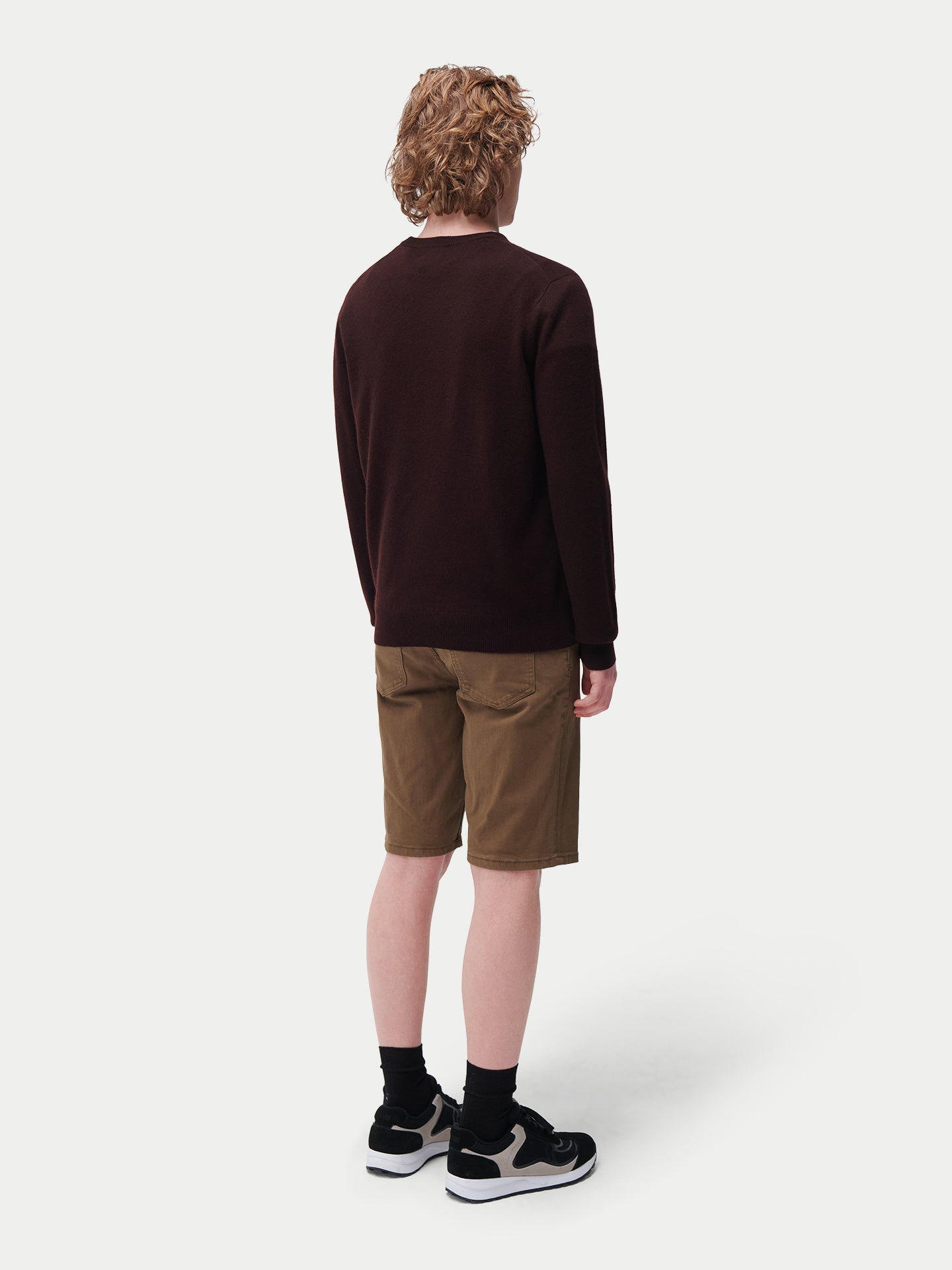 Pull col rond en cachemire Essential pour hommes