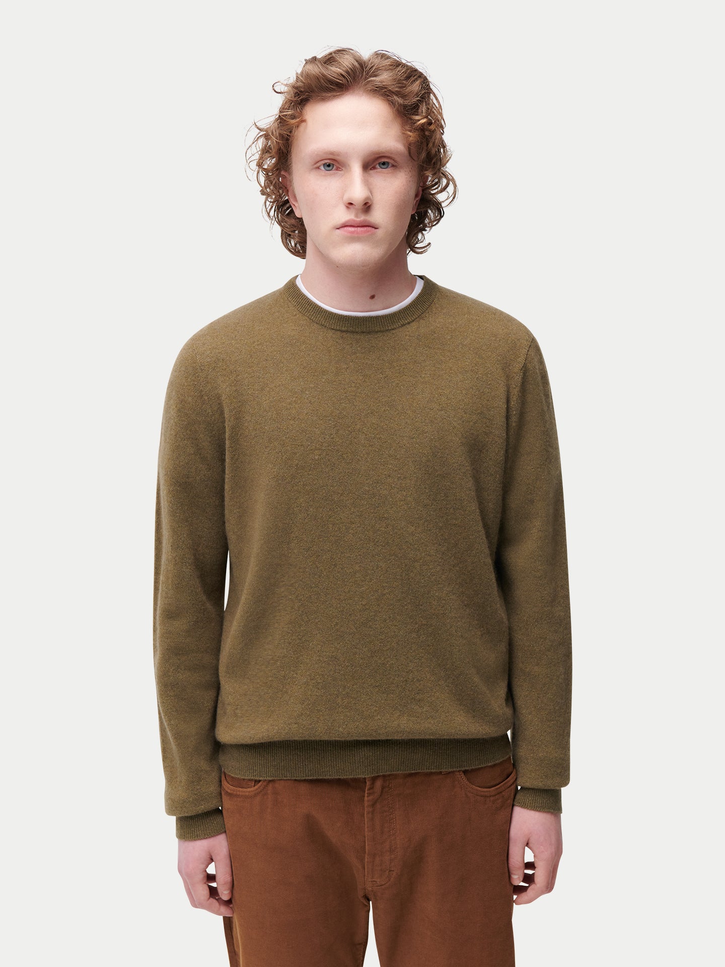 Pull col rond en cachemire Essential pour hommes