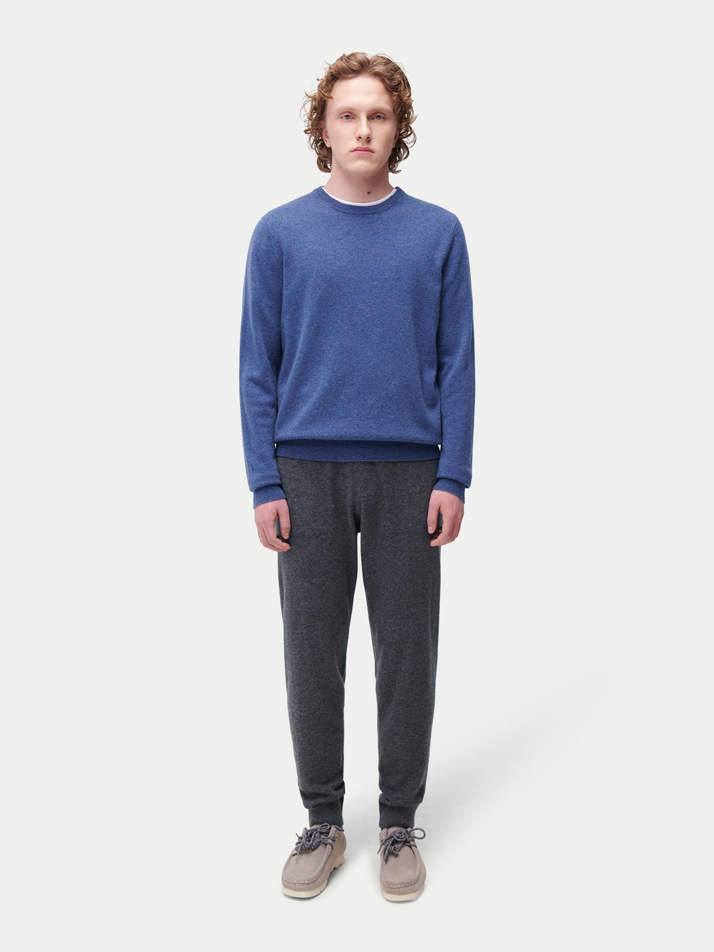 Pull col rond en Cachemire pour hommes - Gobi Cashmere