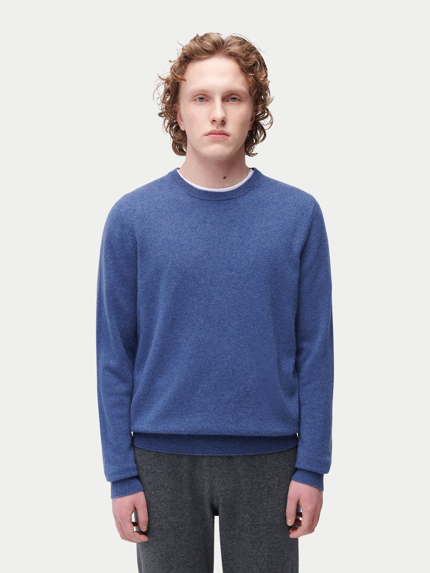 Pull col rond en Cachemire pour hommes - Gobi Cashmere