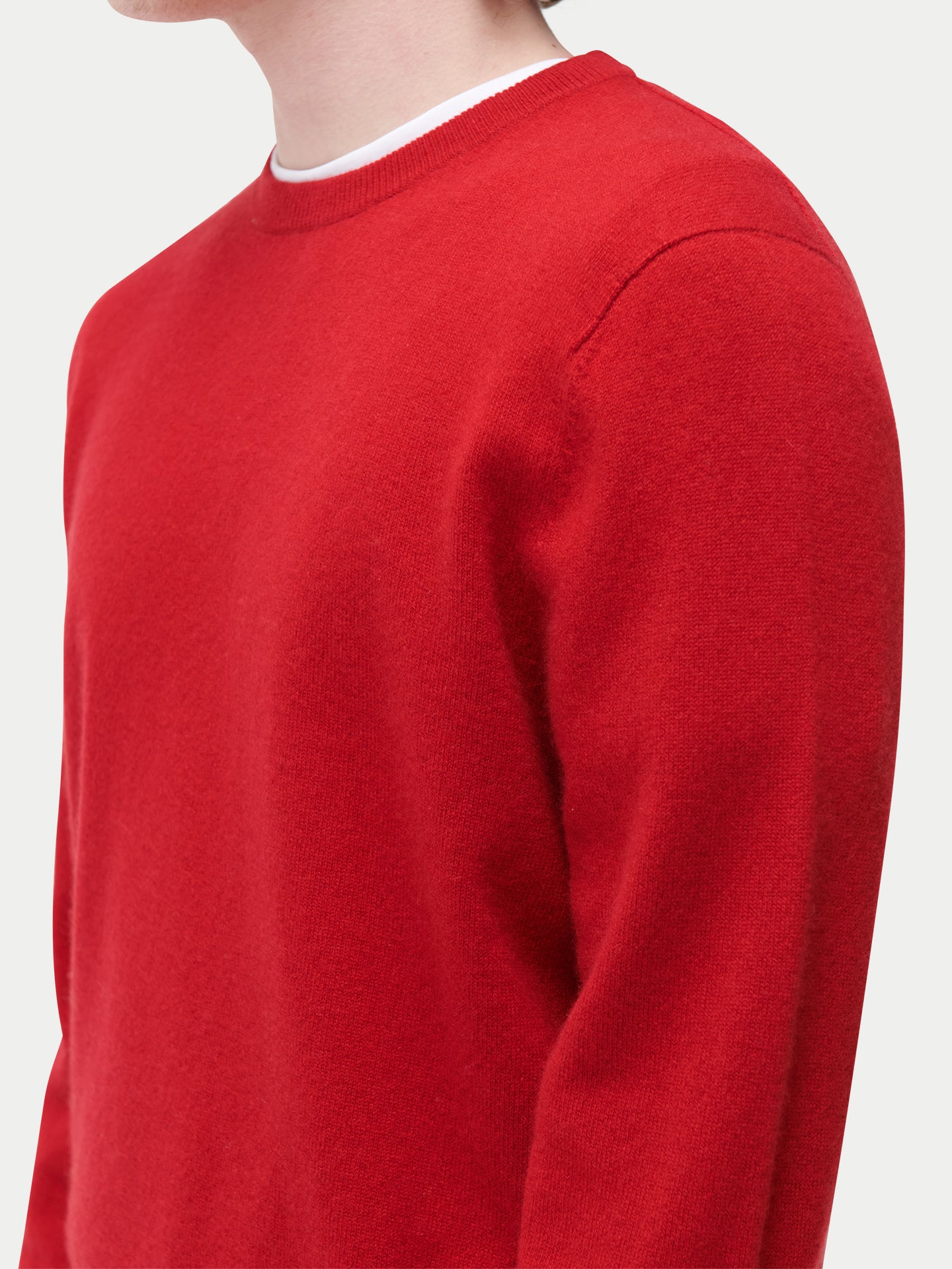 Pull col rond en cachemire Essential pour hommes