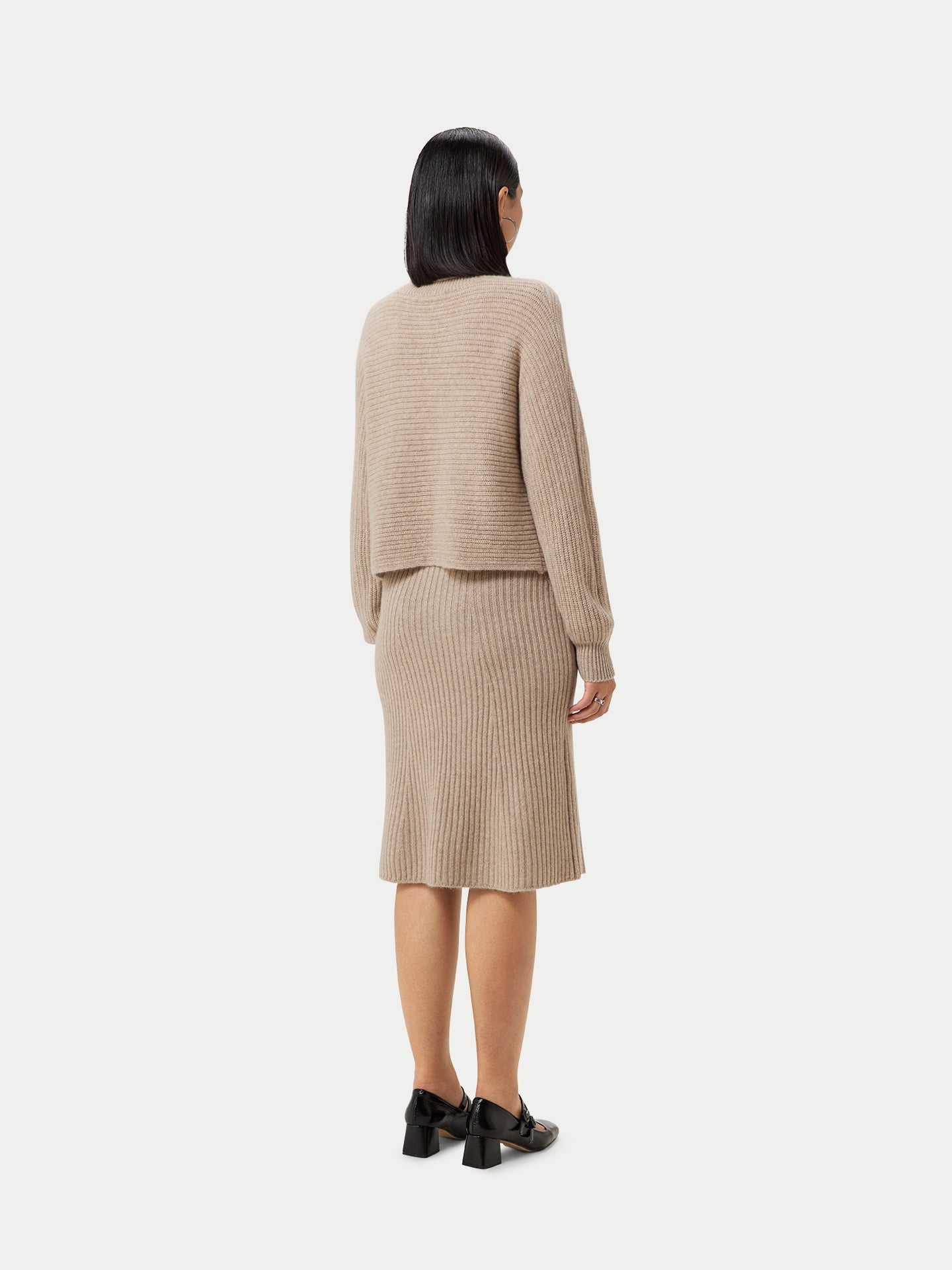 Pull croisé en cachemire Taupe - Gobi Cashmere