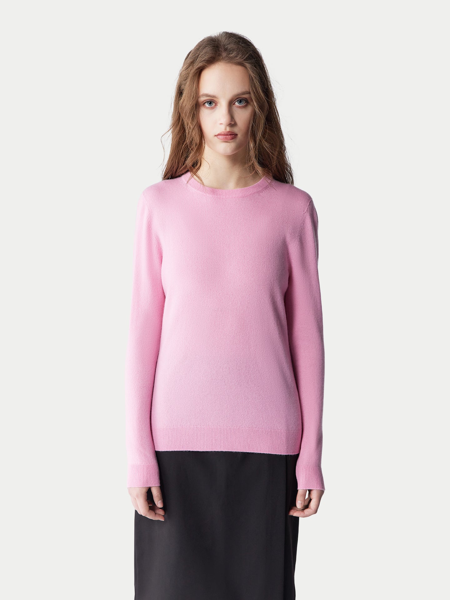 Pull col rond en cachemire Essential pour femmes