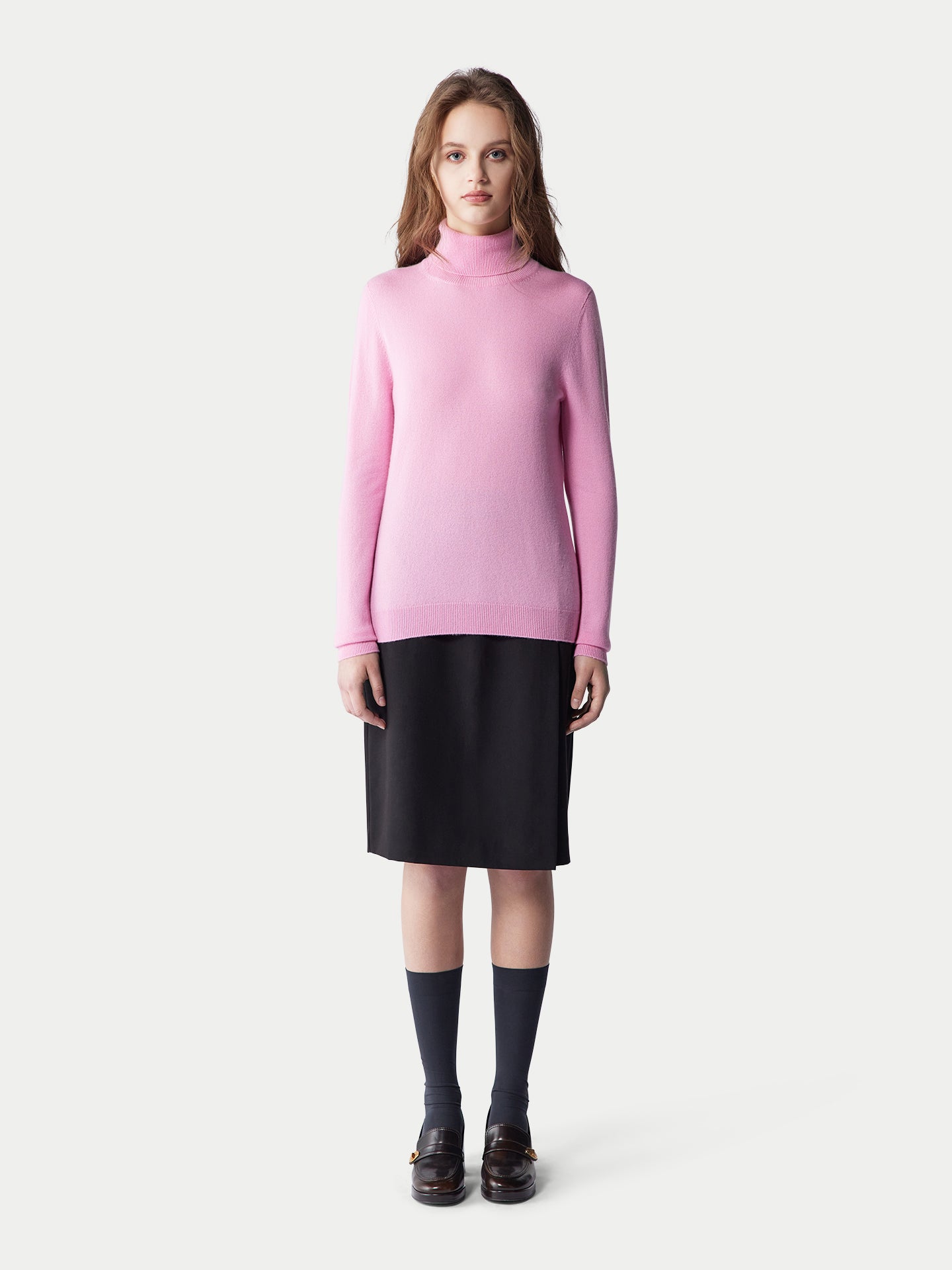 Pull col roulé en cachemire Essential pour femmes