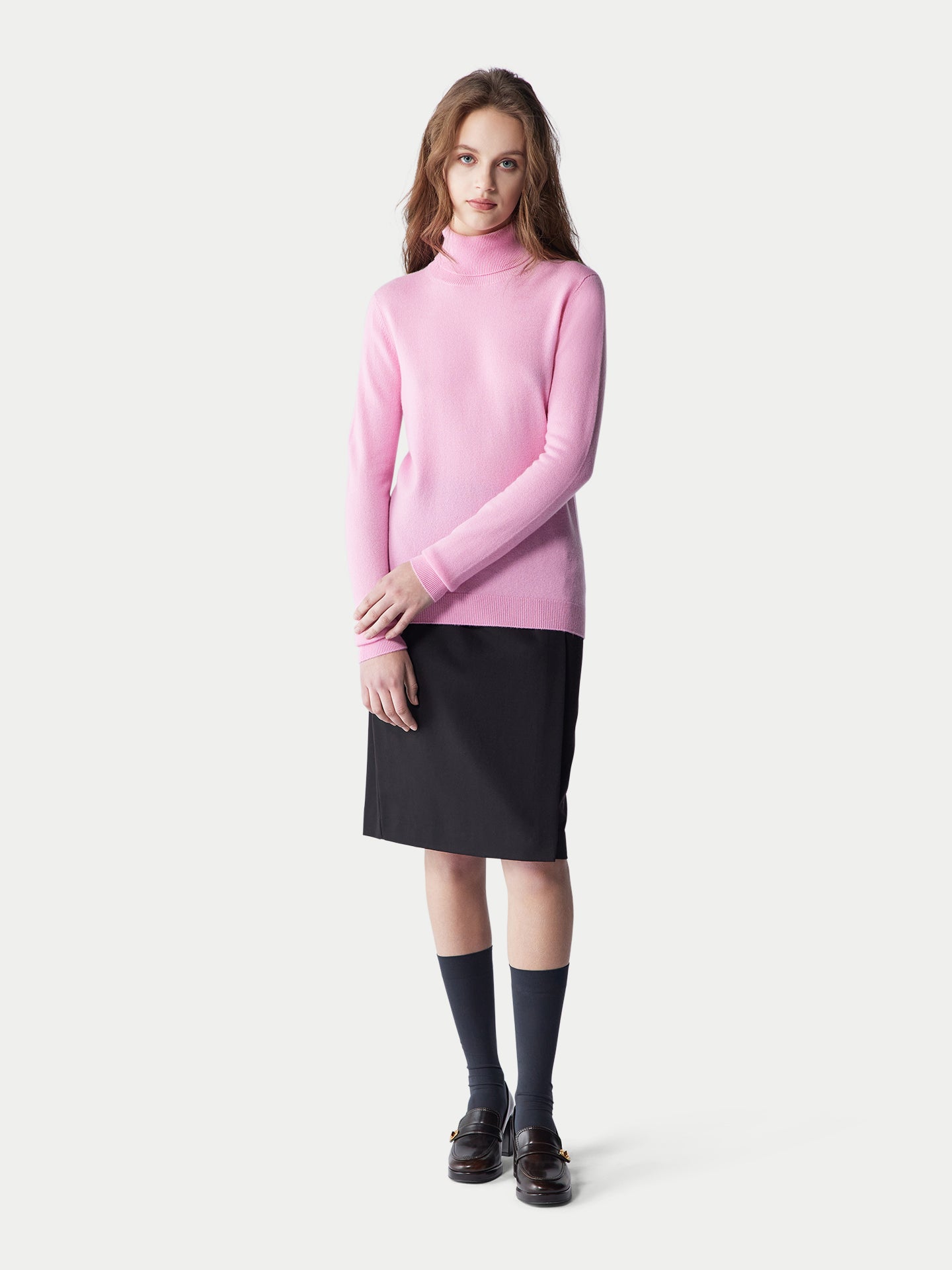 Pull col roulé en cachemire Essential pour femmes