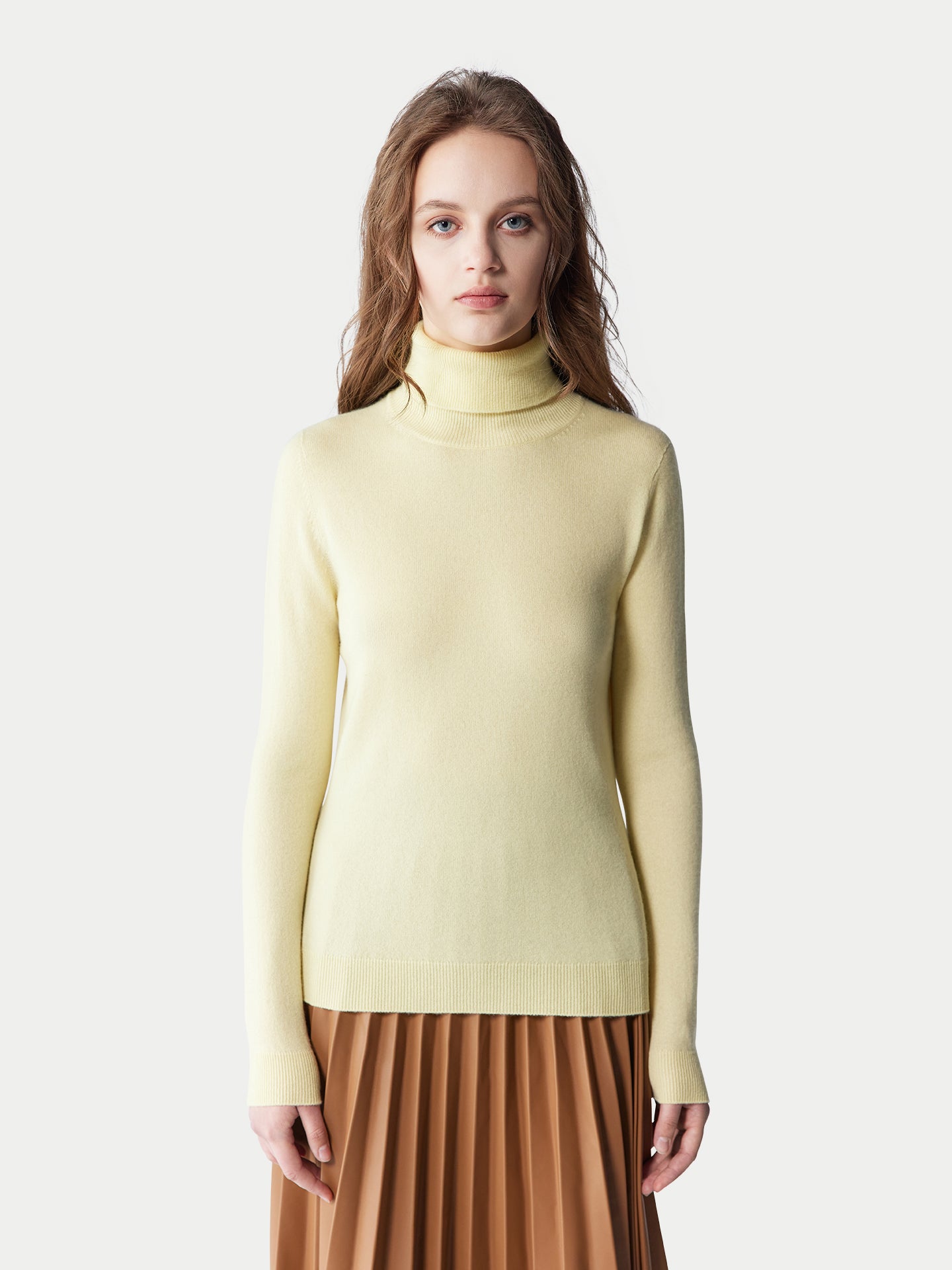 Pull col roulé en cachemire Essential pour femmes