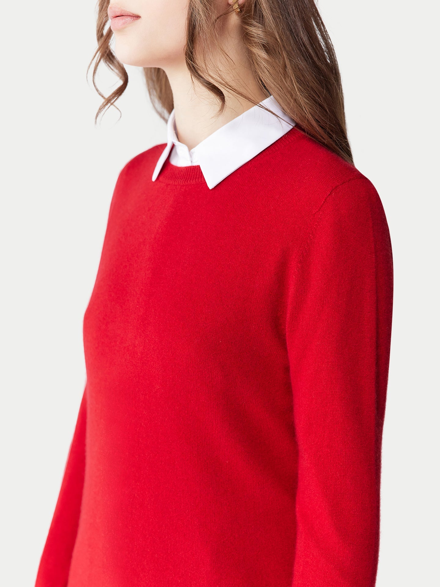 Pull col rond en cachemire Essential pour femmes