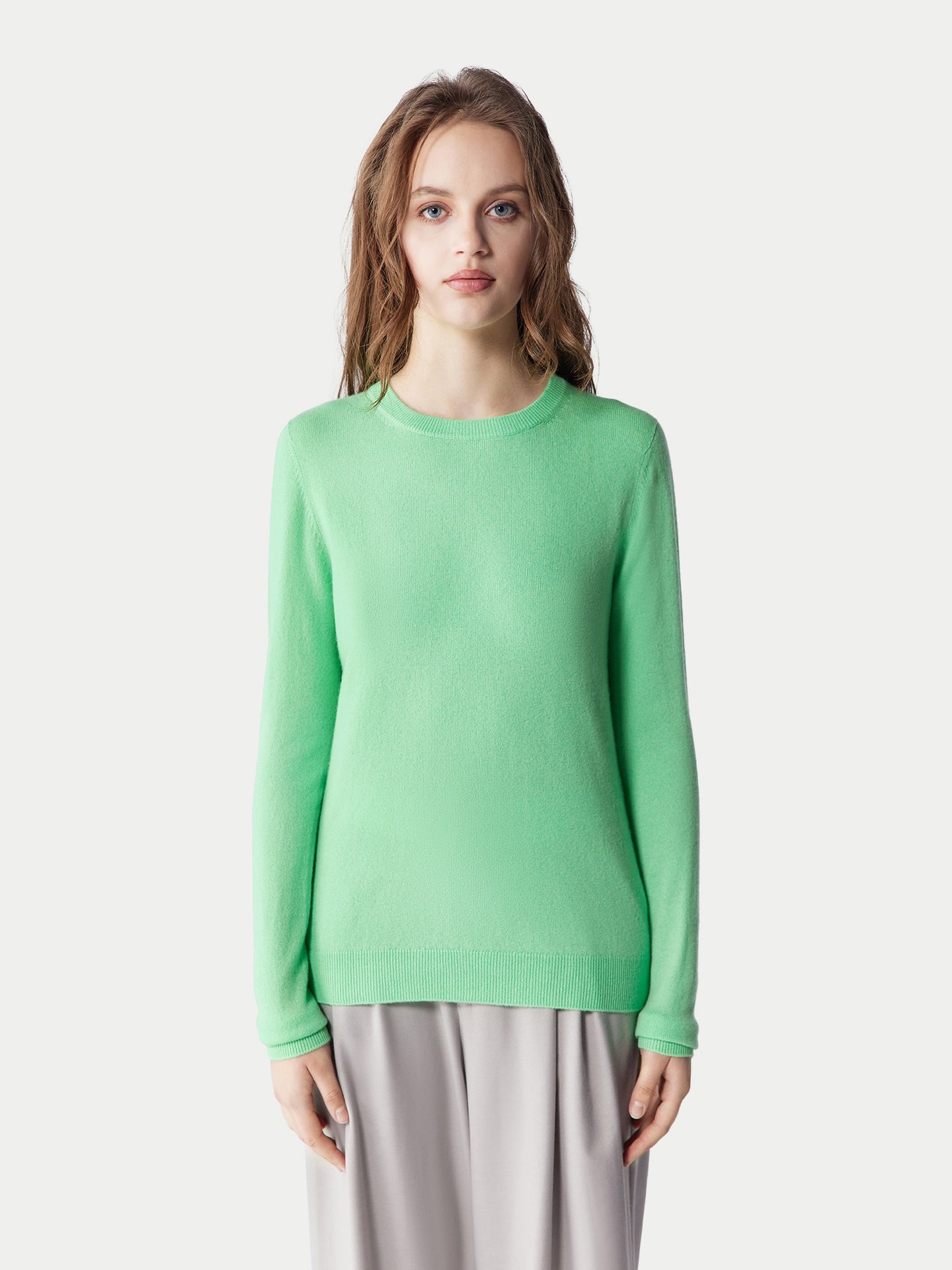 Pull col rond en cachemire Essential pour femmes