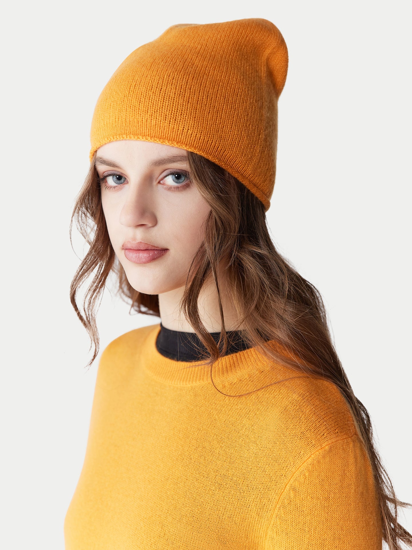 Ensemble pull et bonnet en cachemire