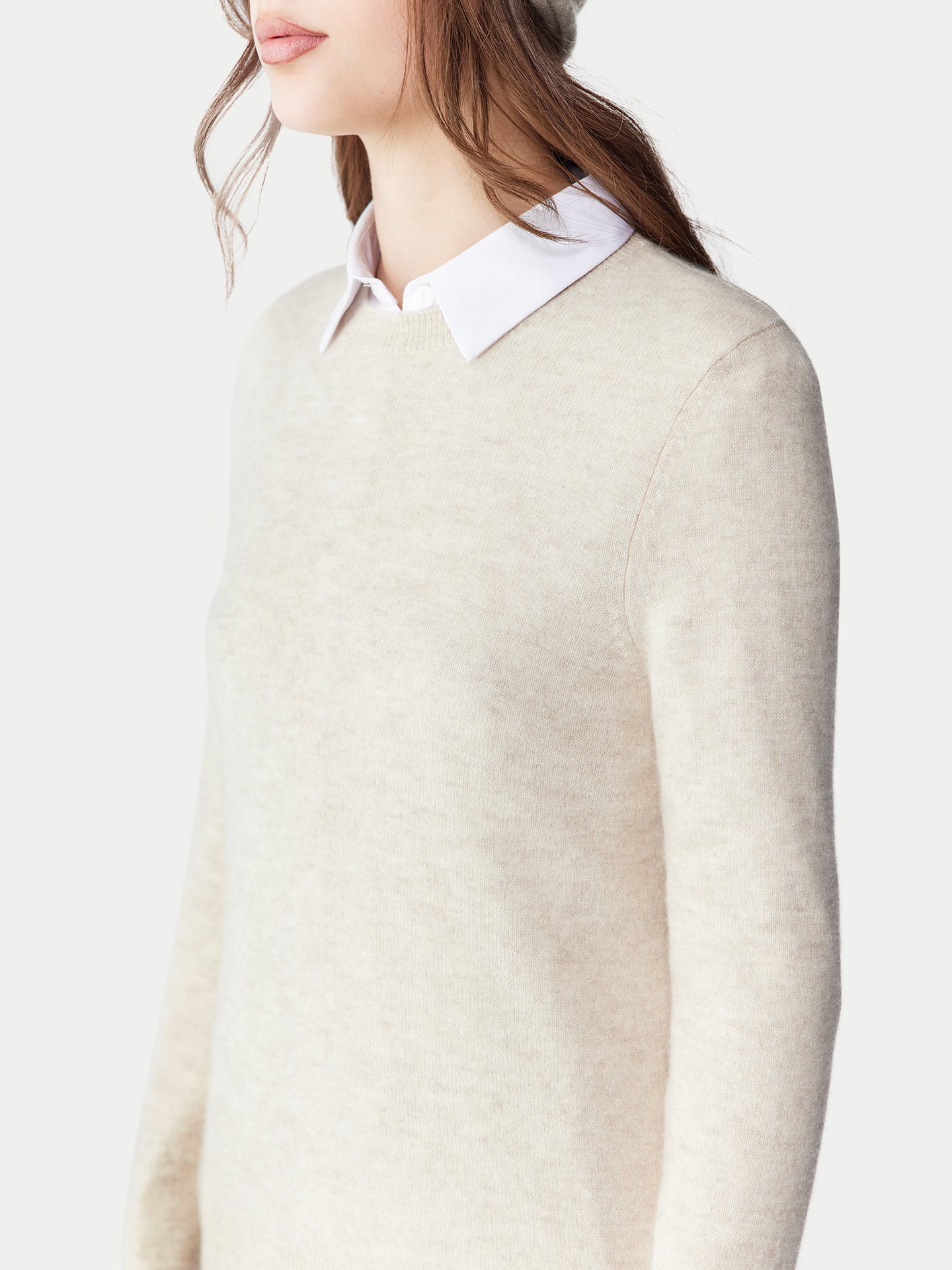 Ensemble pull et bonnet en cachemire