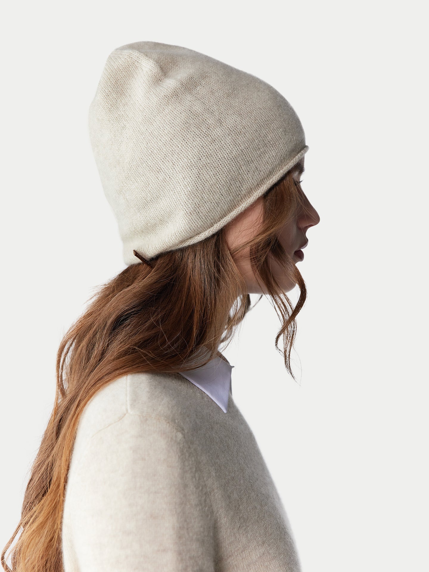Ensemble pull et bonnet en cachemire