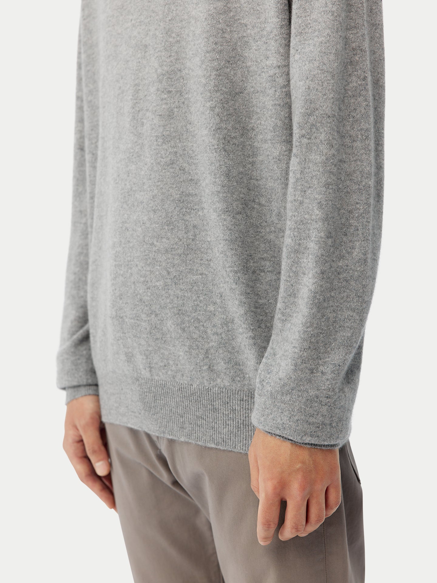 Col haut homme en cachemire Gris - Gobi Cashmere
