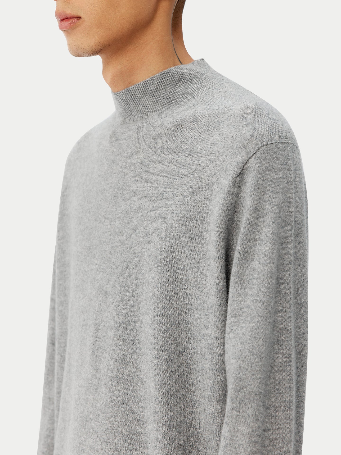 Col haut homme en cachemire Gris - Gobi Cashmere