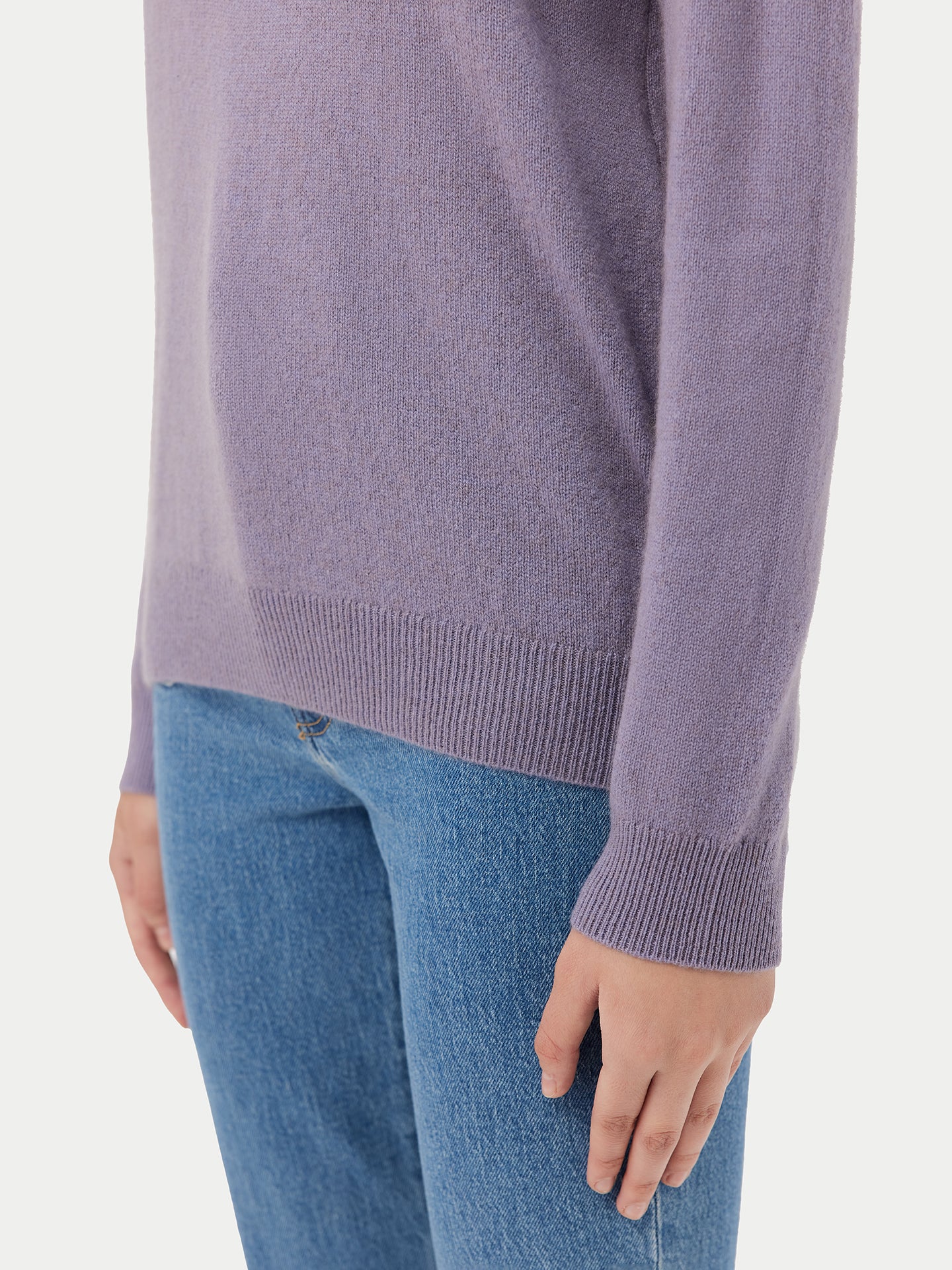 Cachemire léger pour femme Poids Basique Col Rond Rose - Gobi Cashmere