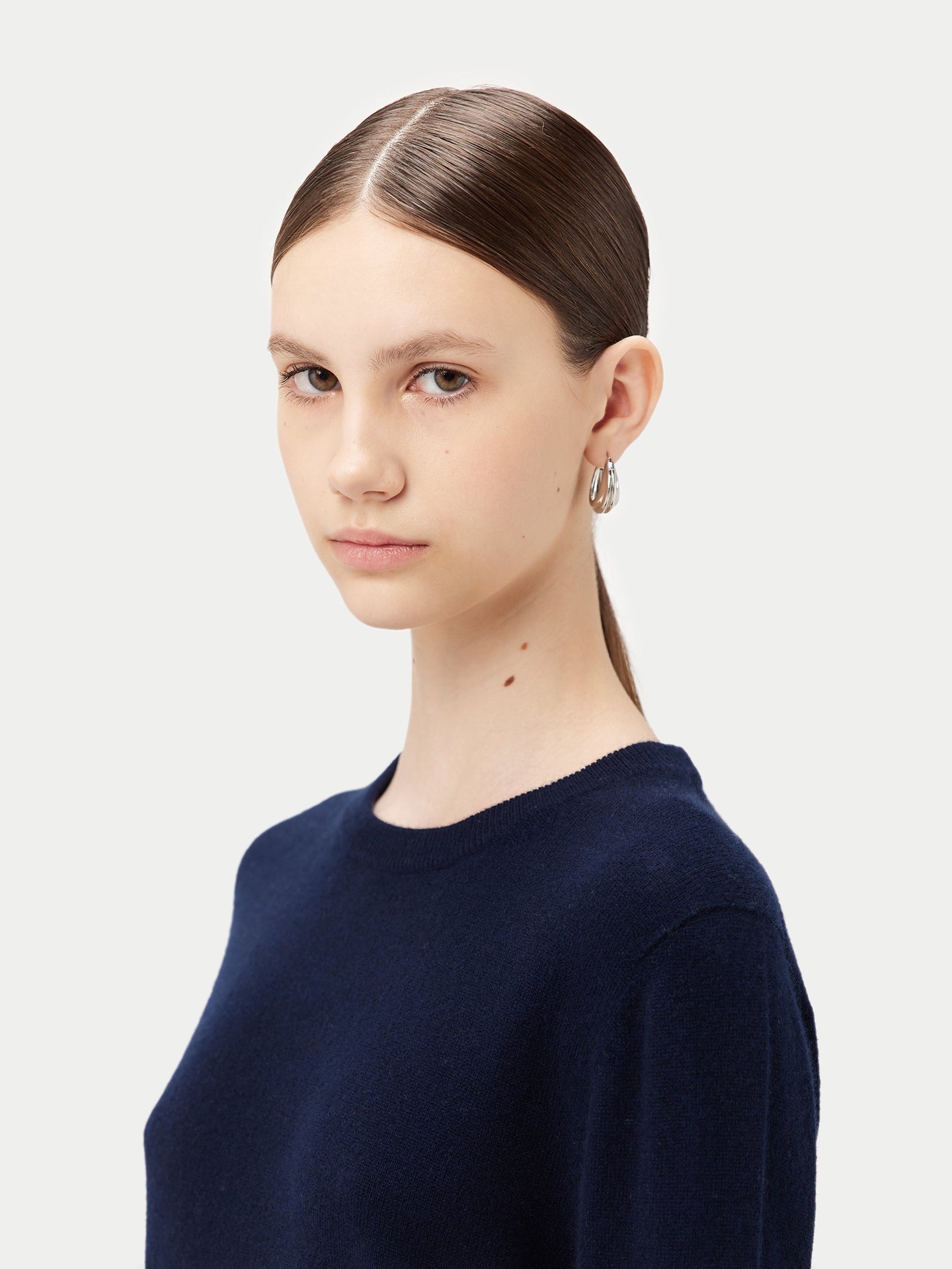 Pull col rond en Cachemire pour femmes Marin - Gobi Cashmere