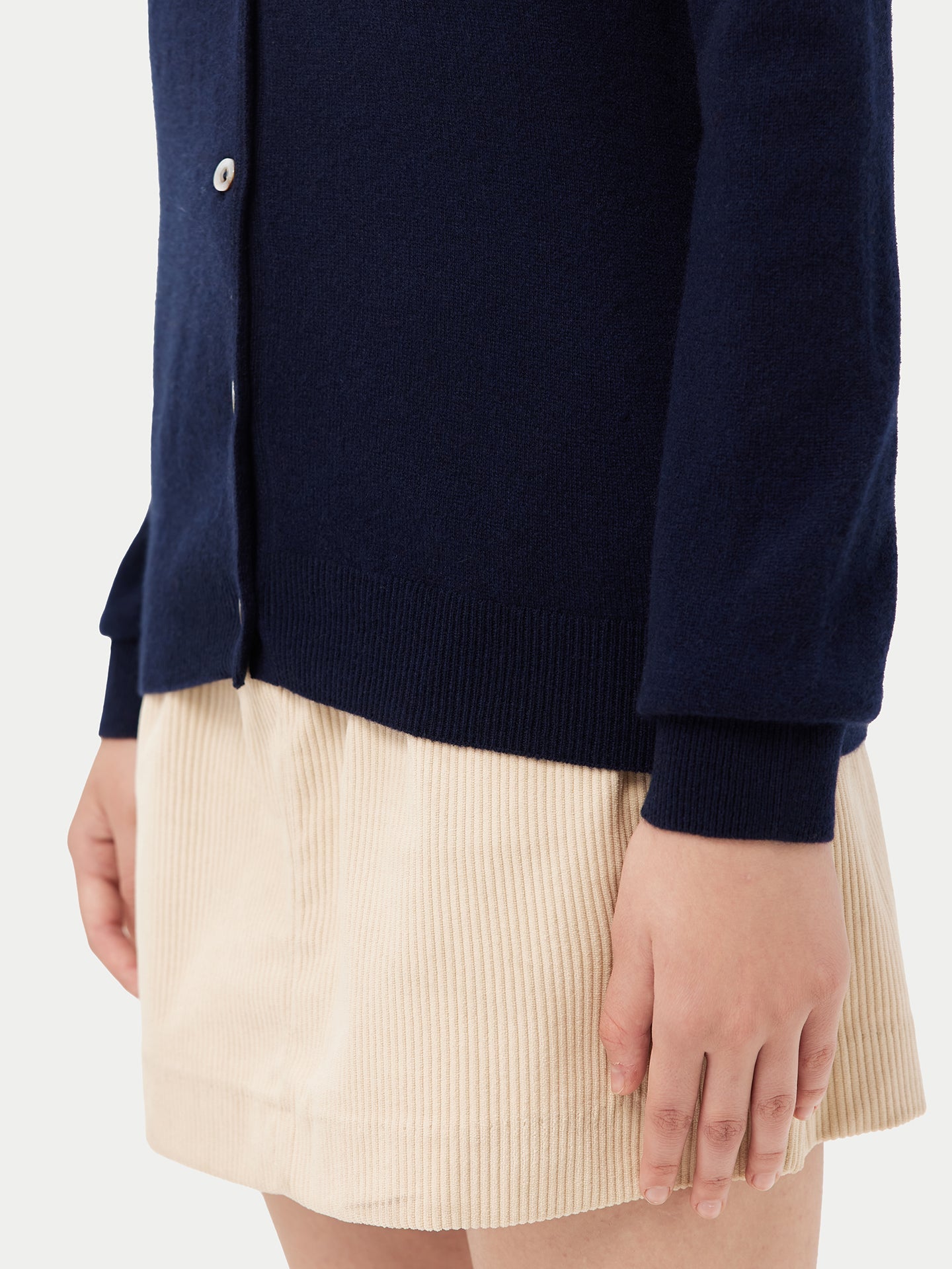 Cardigan col rond en Cachemire pour femmes Marin - Gobi Cashmere