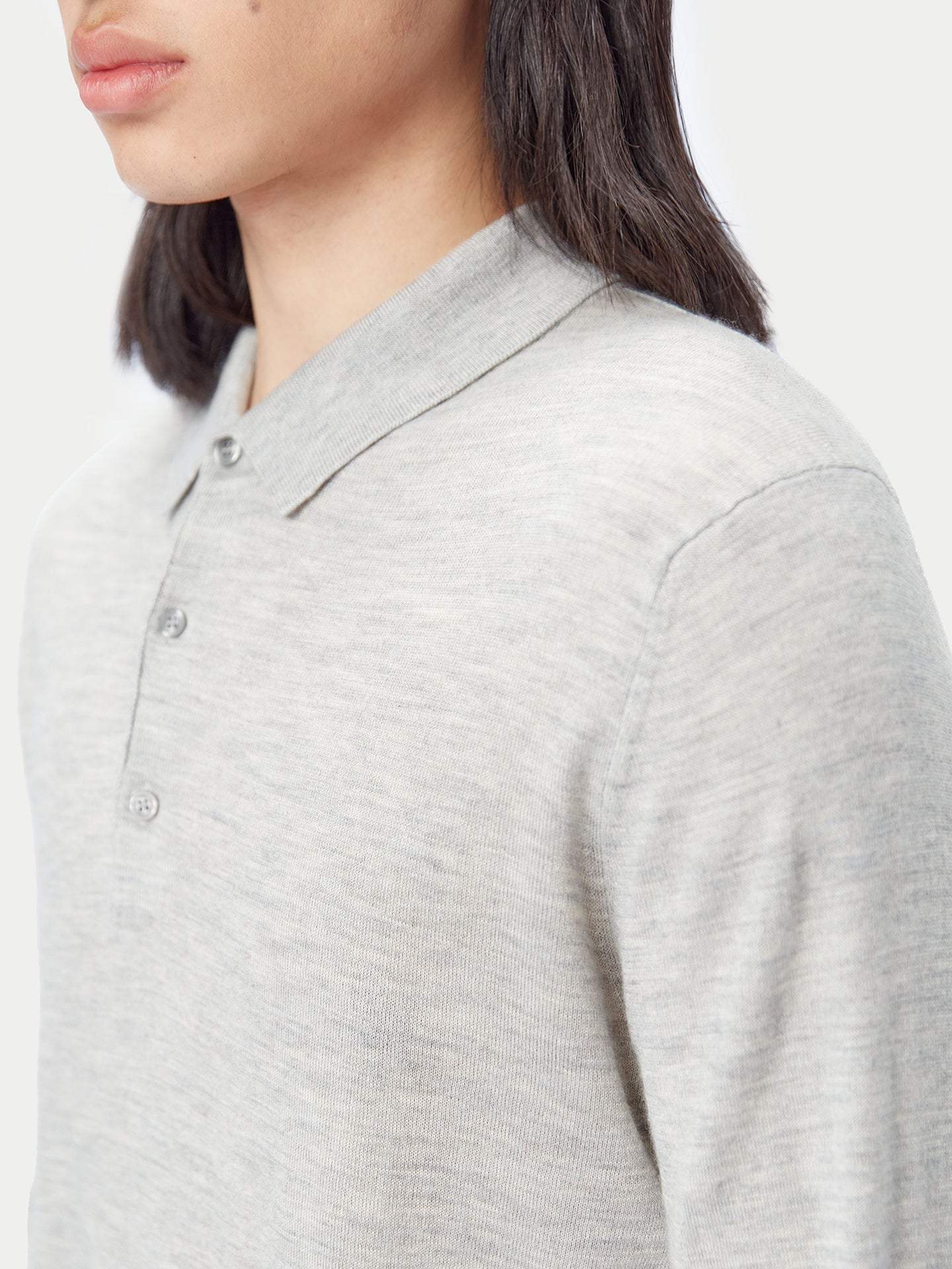 Polo en soie et cachemire pour hommes | GOBI Cashmere