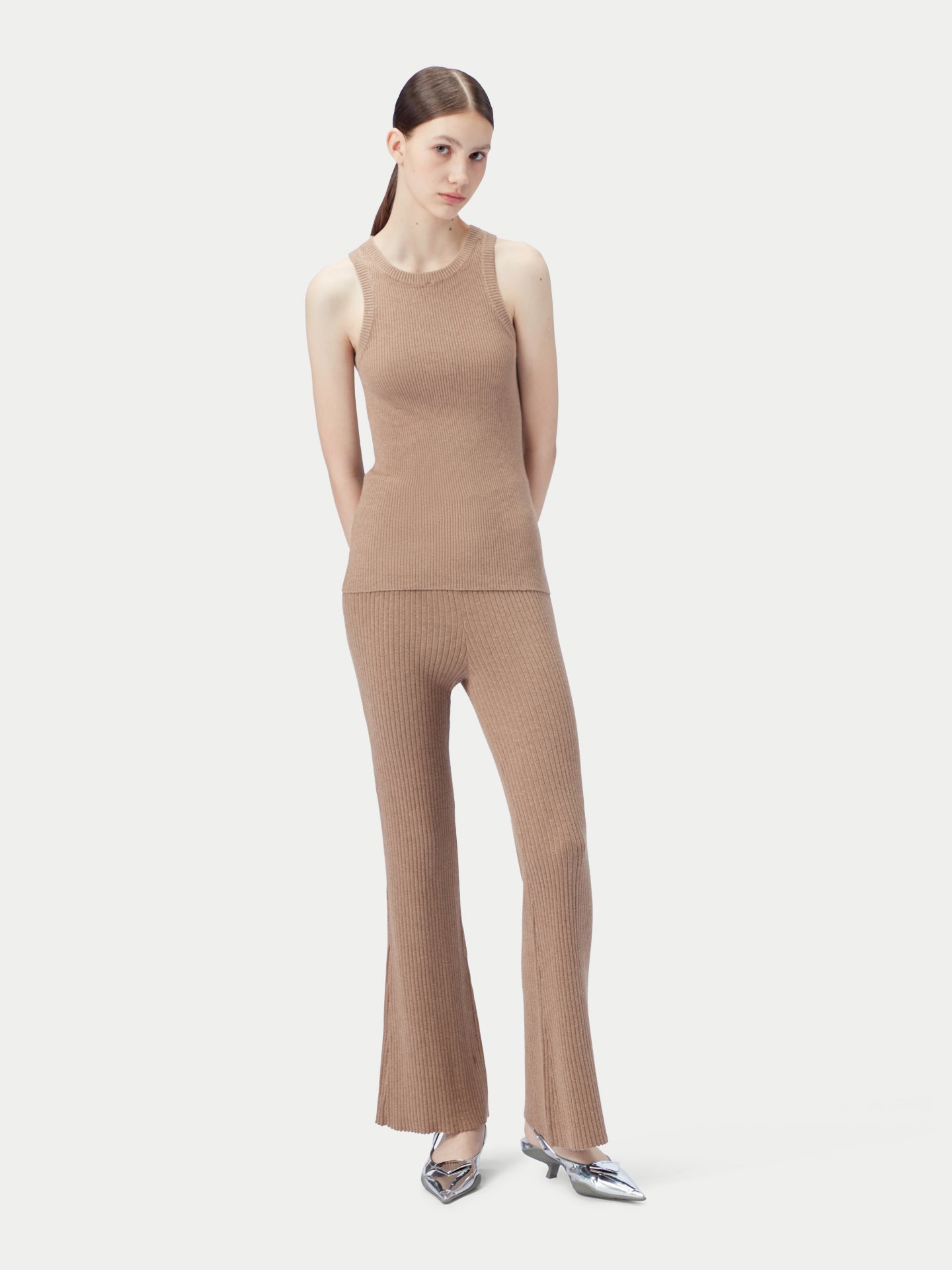Débardeur côtelé de qualité pour femmes | GOBI Cashmere