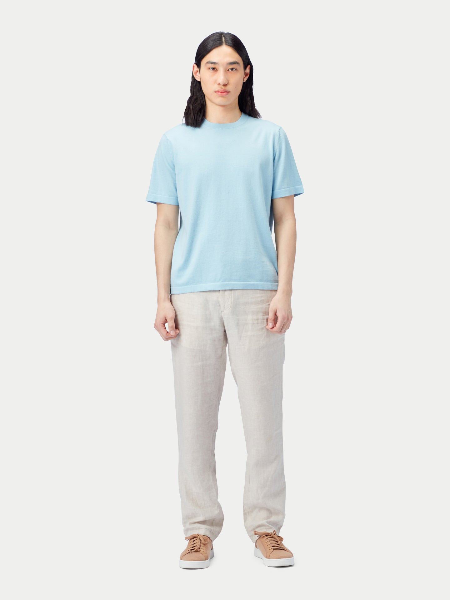 T-shirt hommes coton soie cachemire