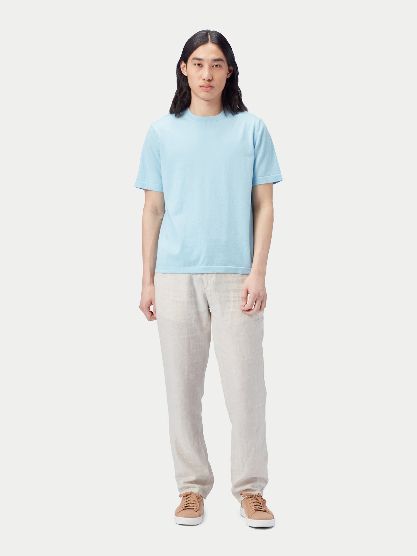 T-shirt hommes coton soie cachemire