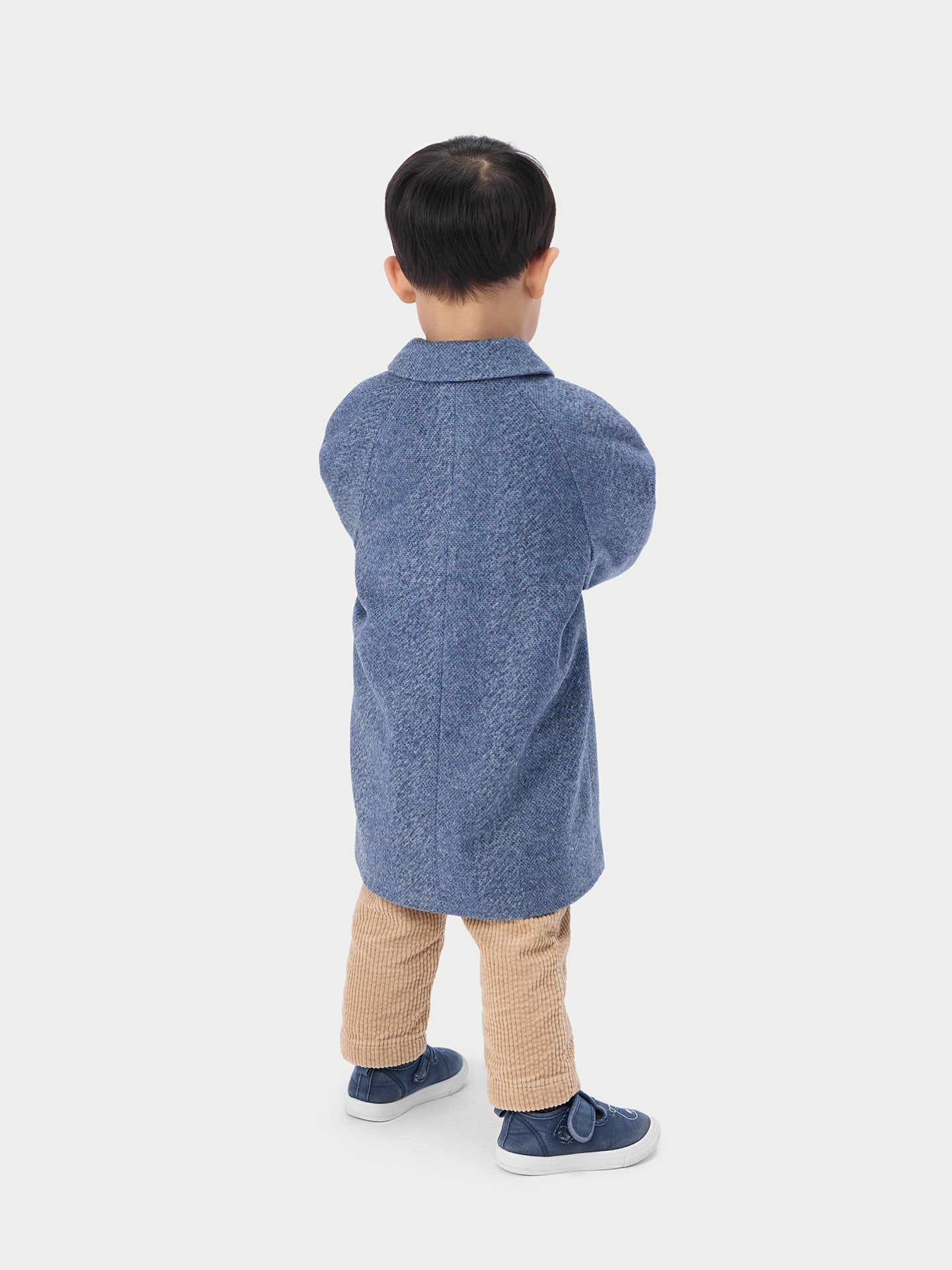 Manteau mongol 100% cachemire cousu pour enfant | GOBI Cashmere