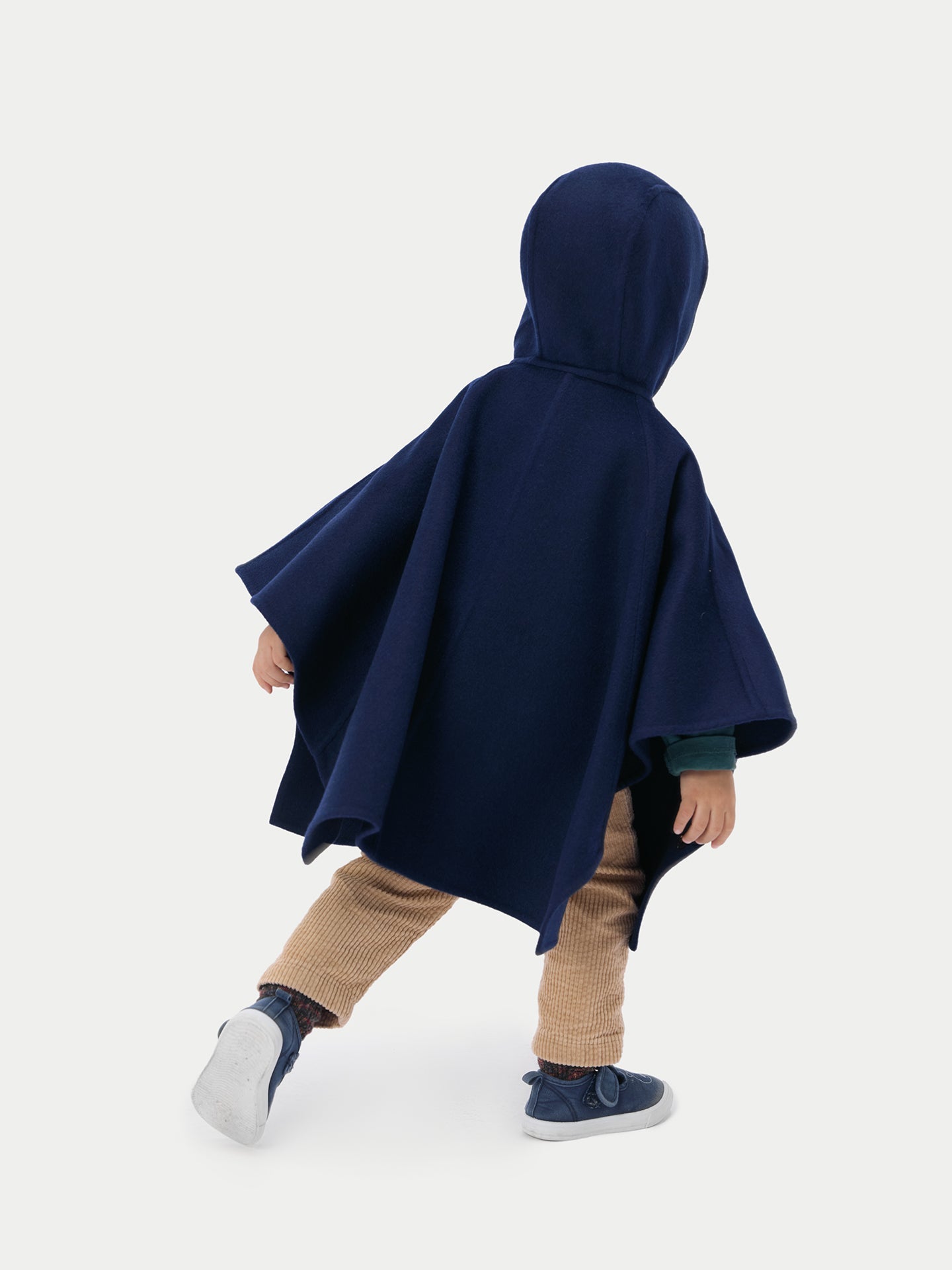 Poncho à capuche en cachemire de Mongolie pour enfants | GOBI Cashmere