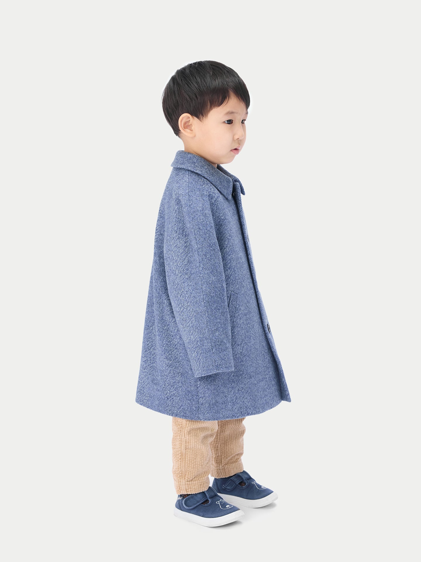 Manteau mongol 100% cachemire cousu pour enfant | GOBI Cashmere
