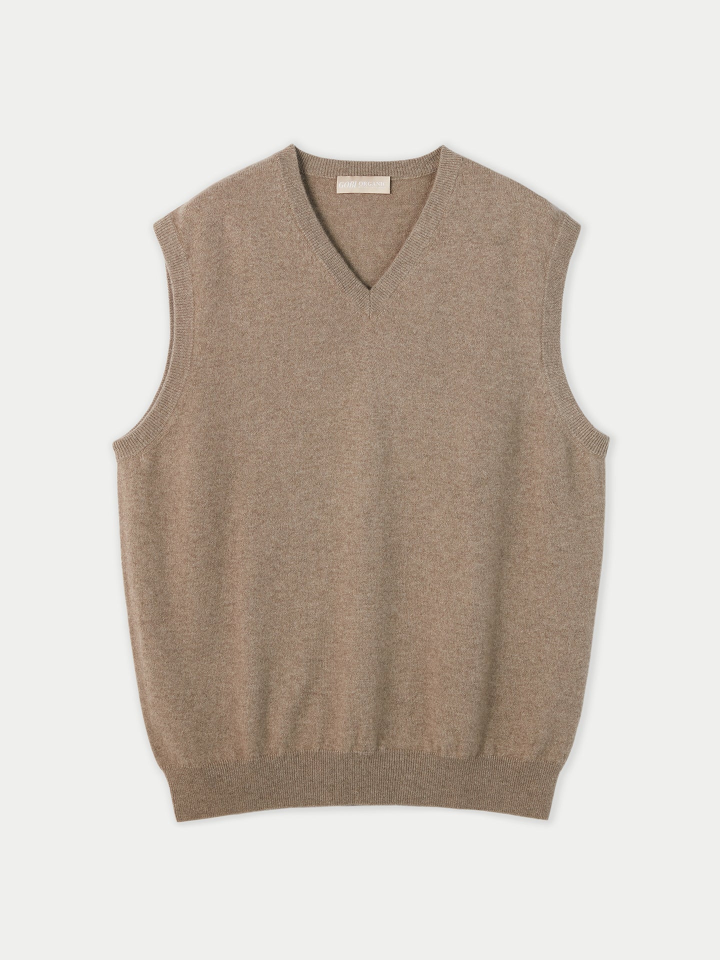 Gilet en cachemire pour homme couleur Taupe - Gobi Cashmere