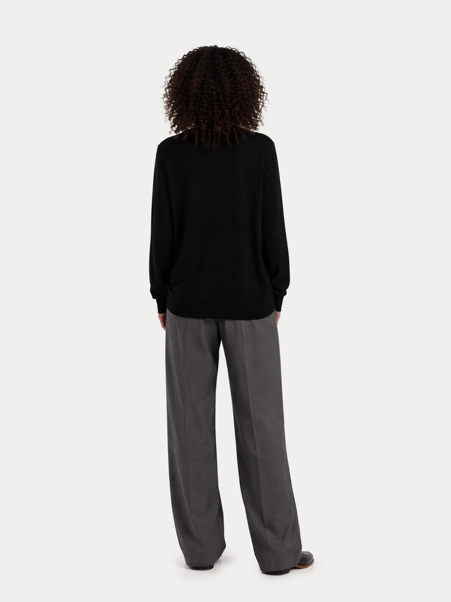 Pull en cachemire pour femme à col rond