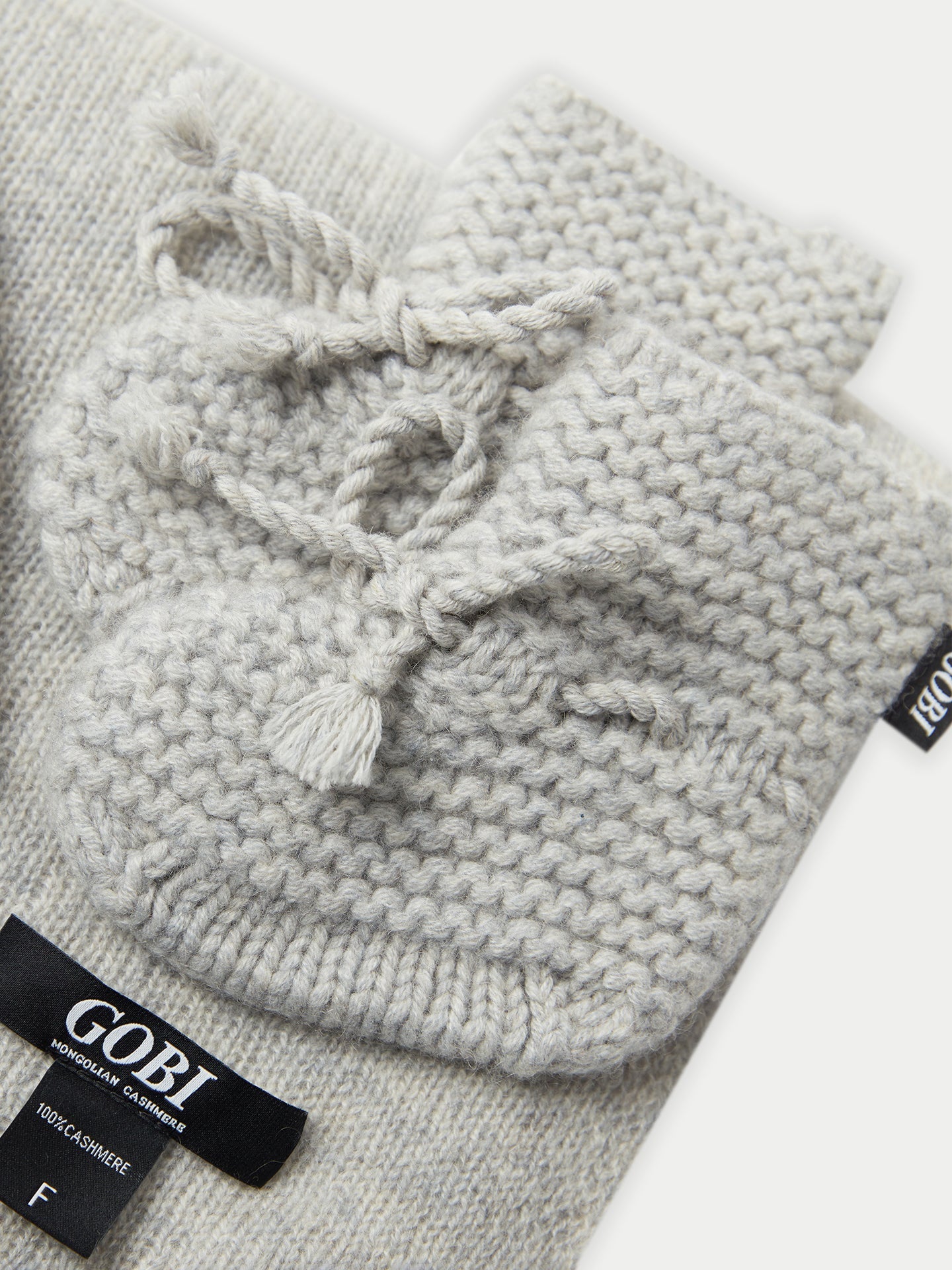 Ensemble pour bébé en cachemire Gris - Gobi Cashmere