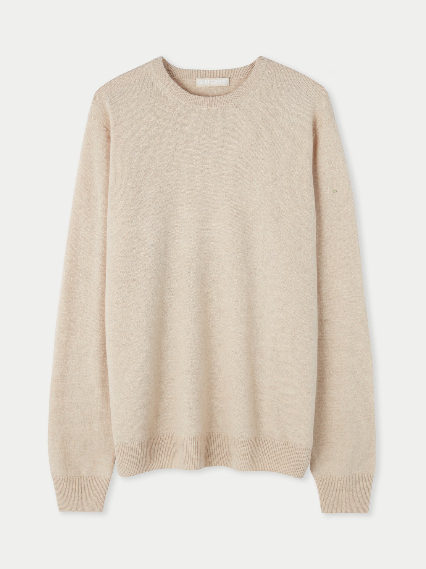 Pull col rond en Cachemire pour hommes Taupe - Gobi Cashmere