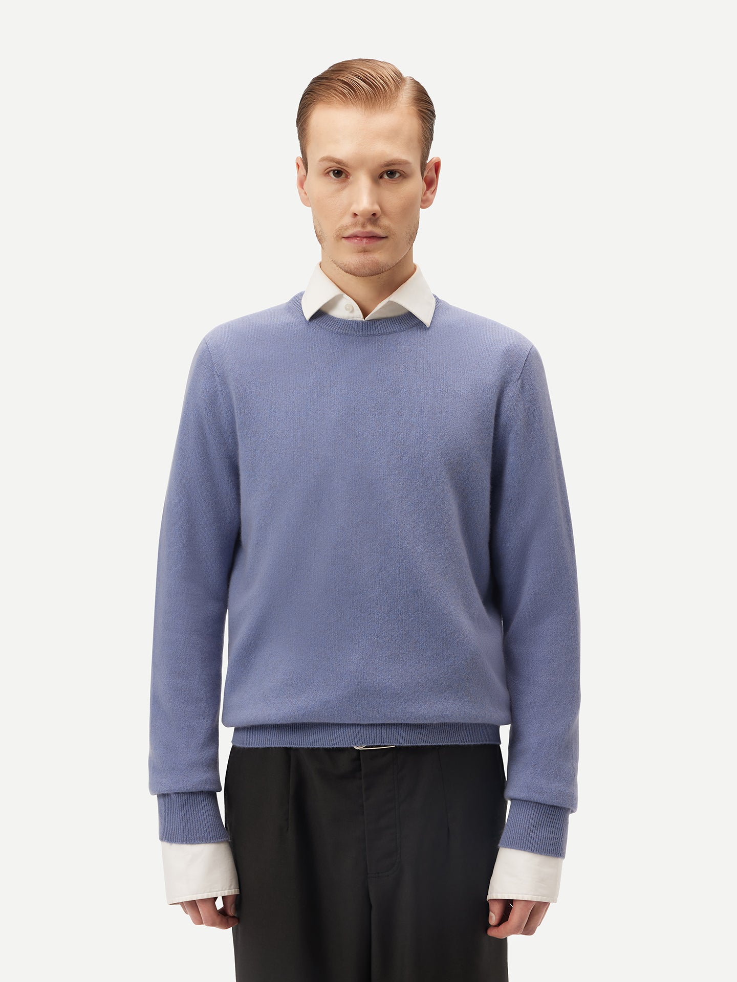 Pull col rond en Cachemire pour hommes Marin - Gobi Cashmere