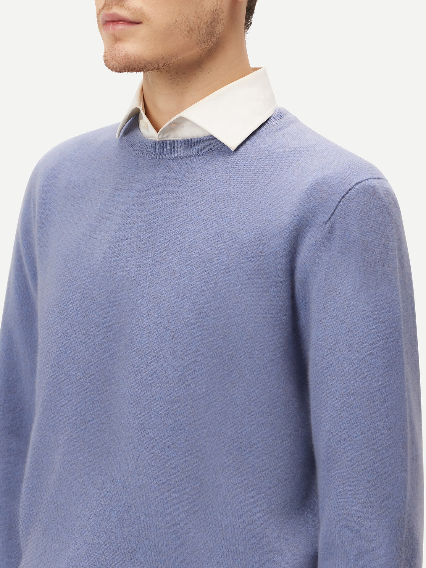 Pull col rond en Cachemire pour hommes Marin - Gobi Cashmere