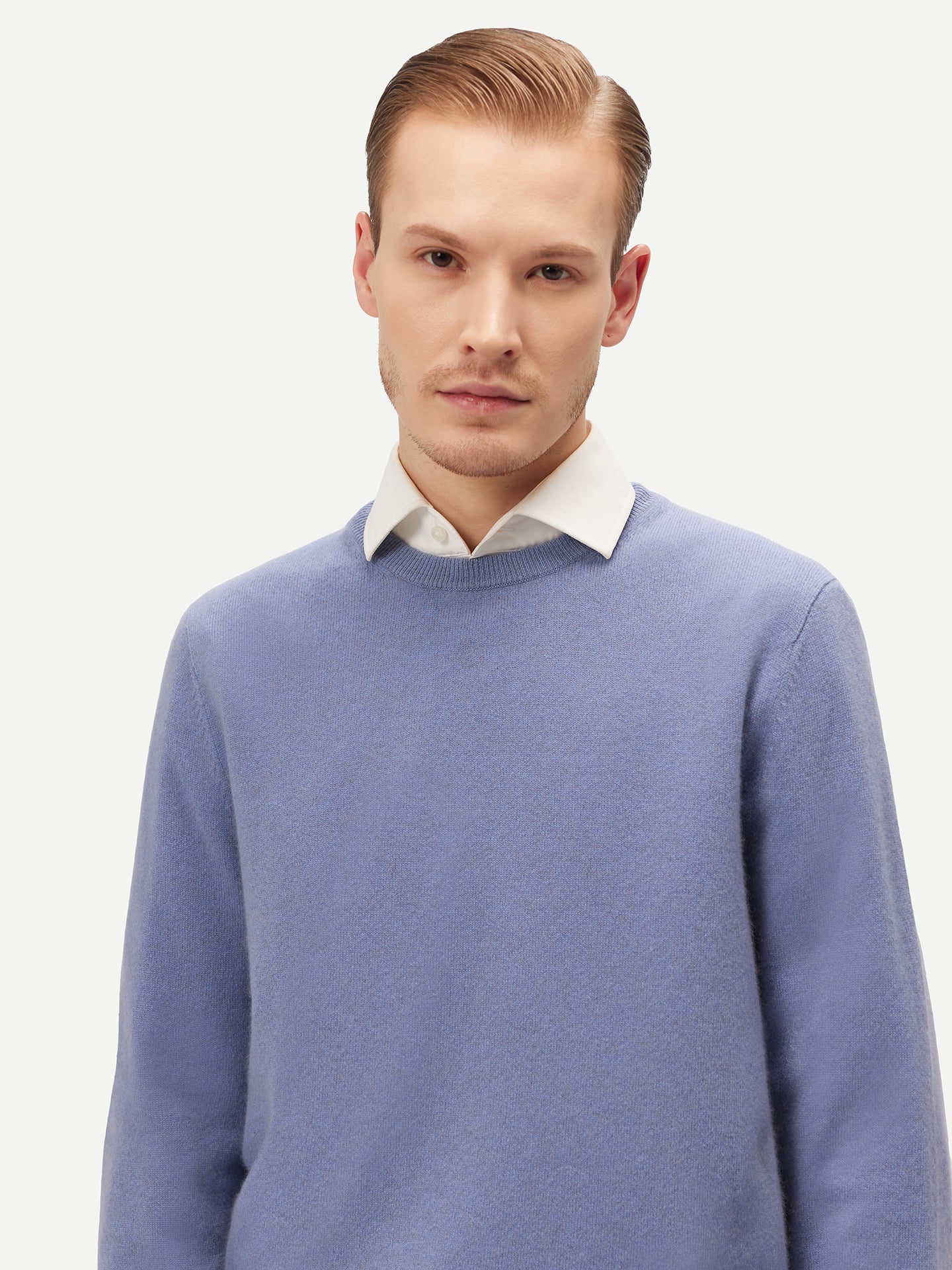 Pull col rond en Cachemire pour hommes Marin - Gobi Cashmere