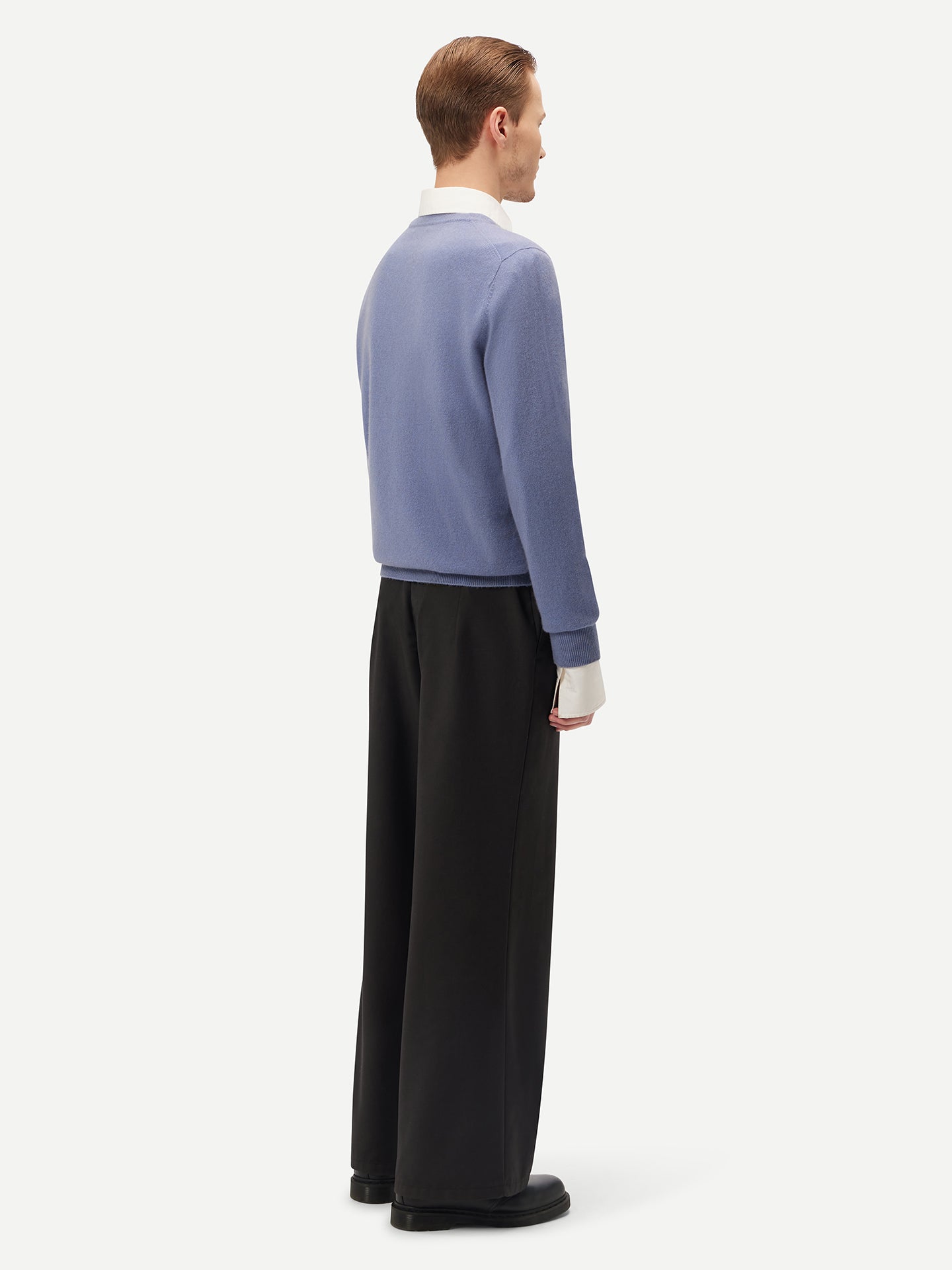 Pull col rond en Cachemire pour hommes Marin - Gobi Cashmere